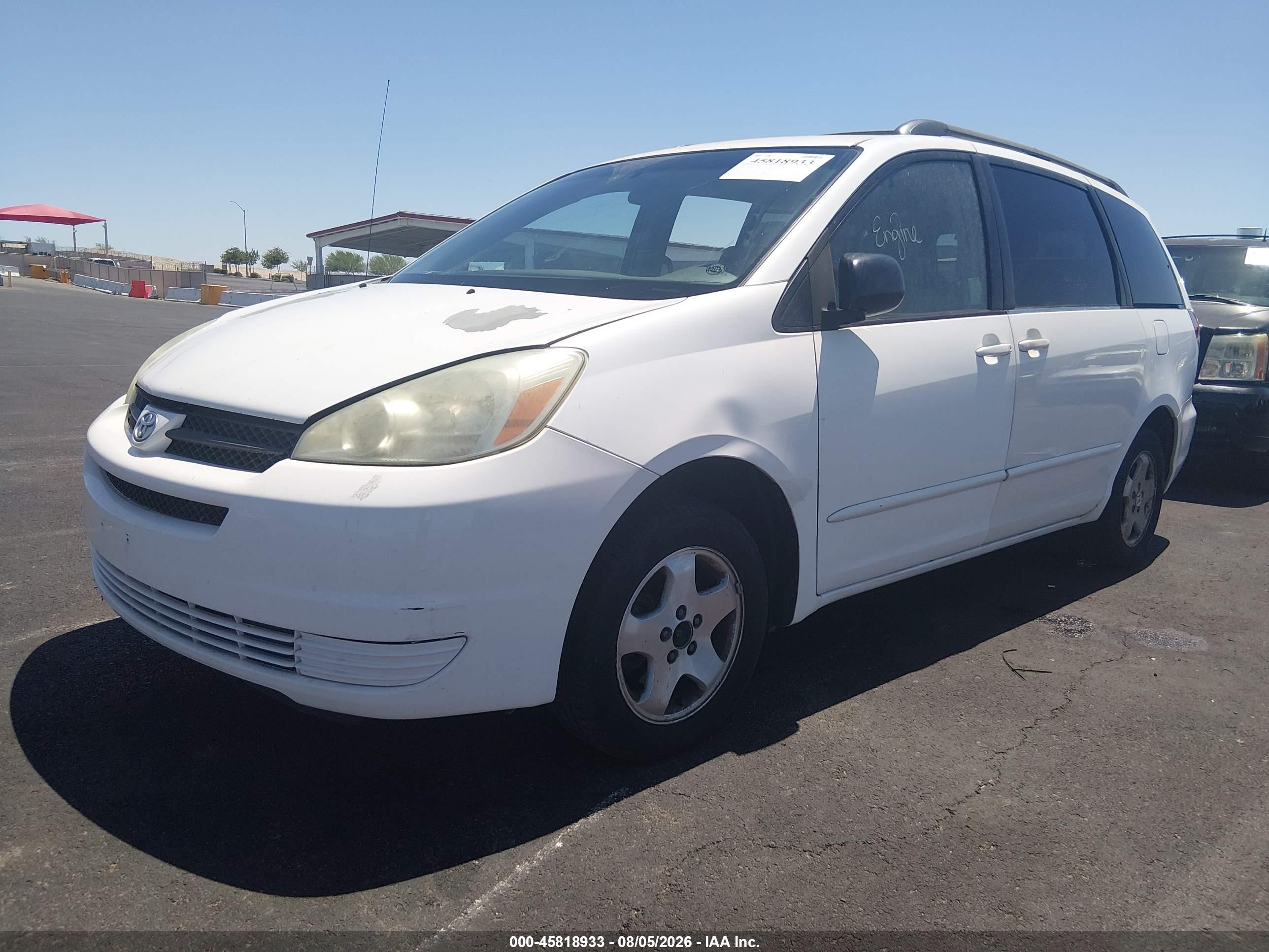 2004 Toyota Sienna Le White vin: 5TDZA23C64S149554