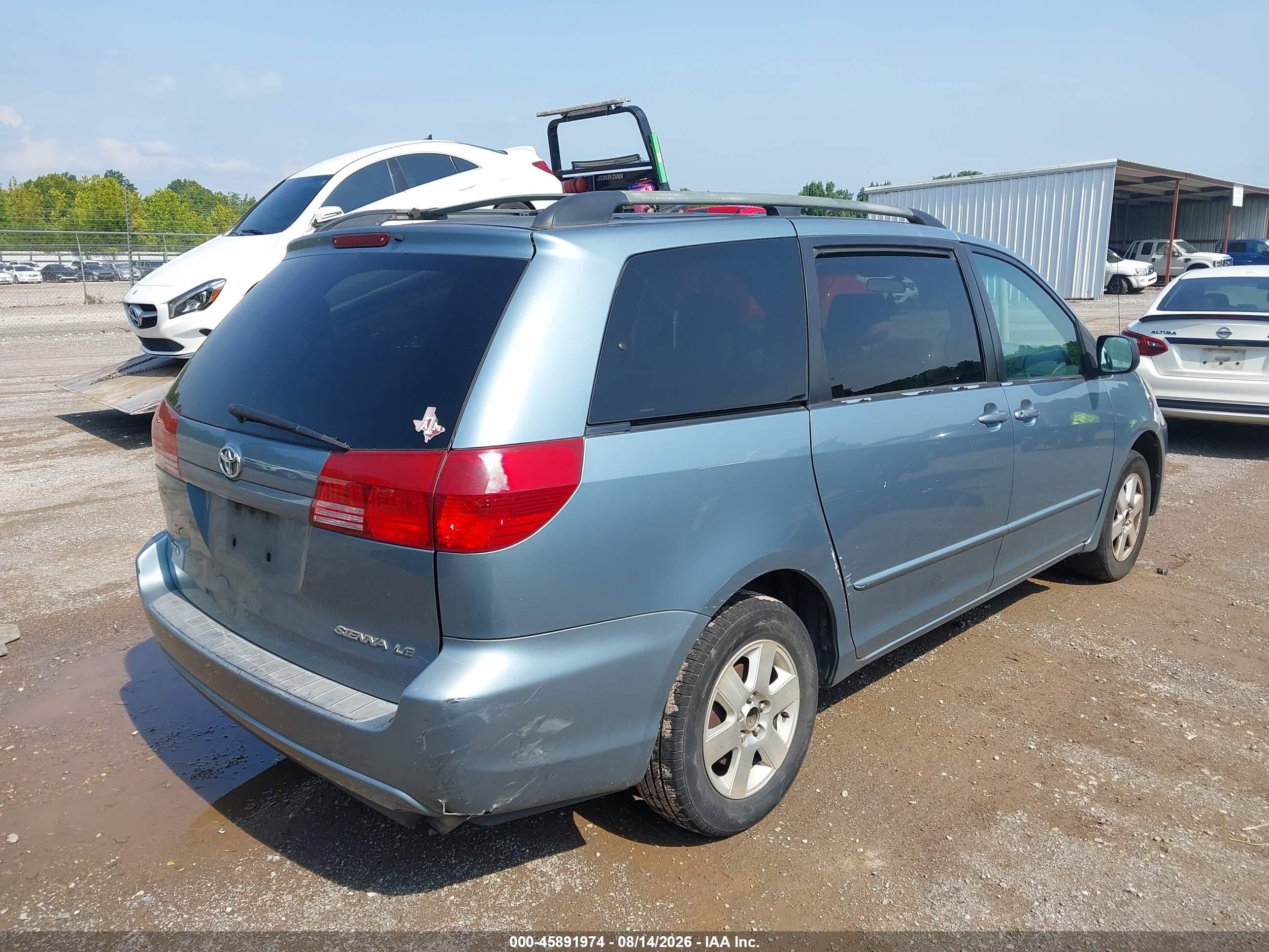 2004 Toyota Sienna Le Light Blue vin: 5TDZA23C64S220560