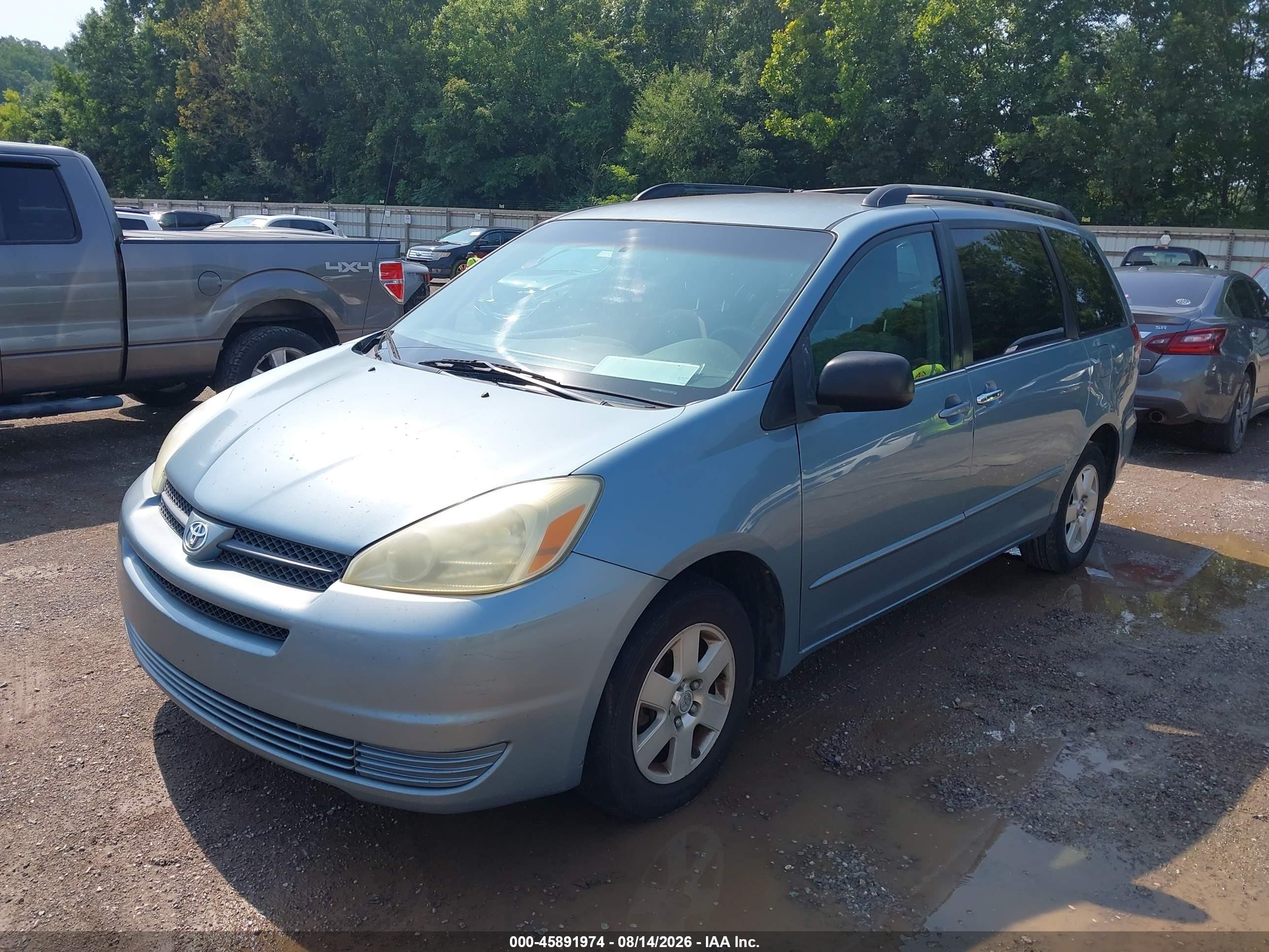 2004 Toyota Sienna Le Light Blue vin: 5TDZA23C64S220560
