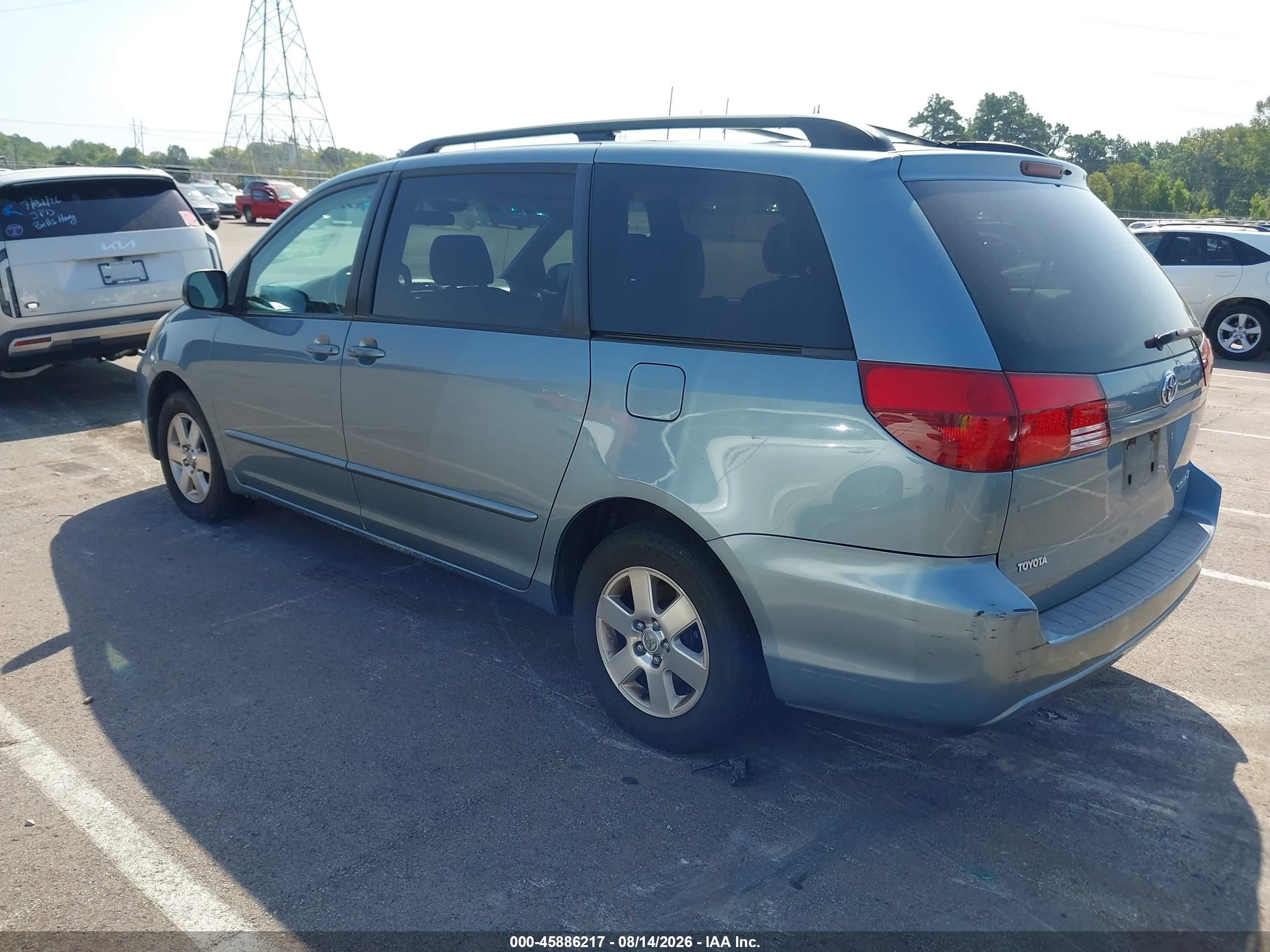 2005 Toyota Sienna Le Light Blue vin: 5TDZA23C65S230054