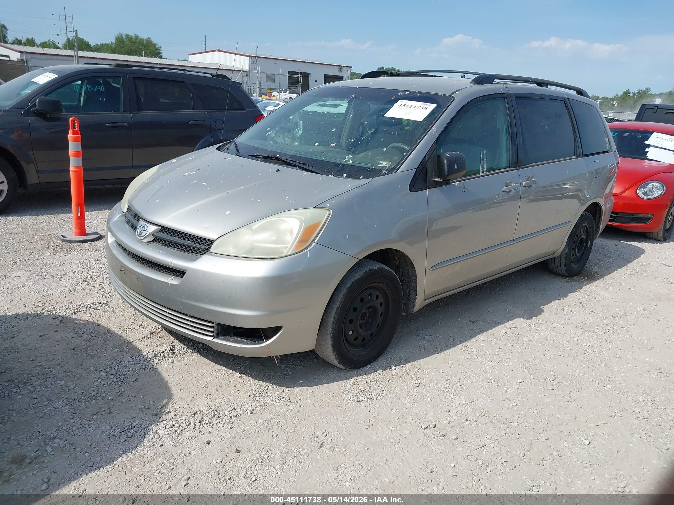 2005 Toyota Sienna Le Silver vin: 5TDZA23C65S308641