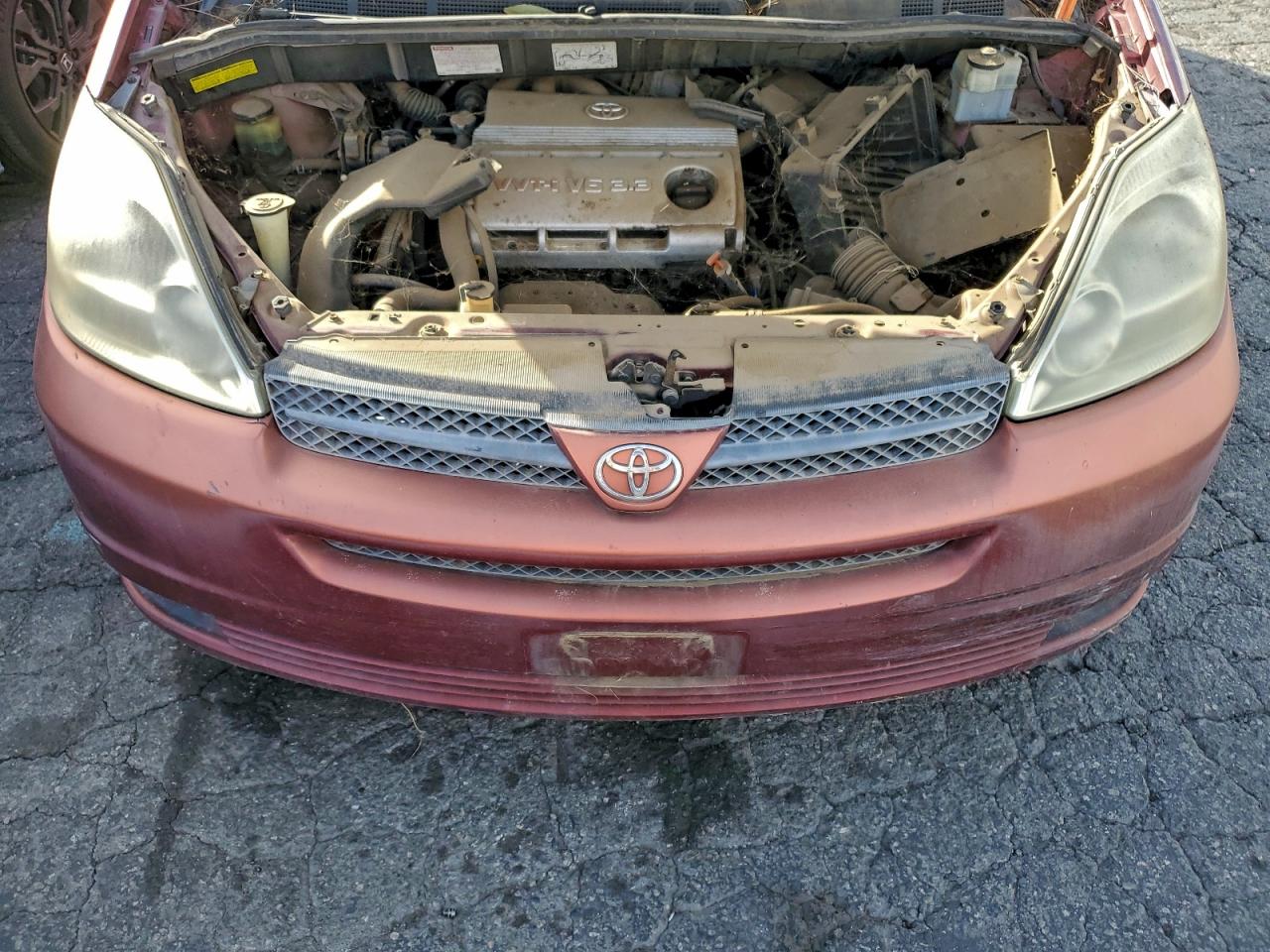2005 Toyota Sienna Красный vin: 5TDZA23C65S355250