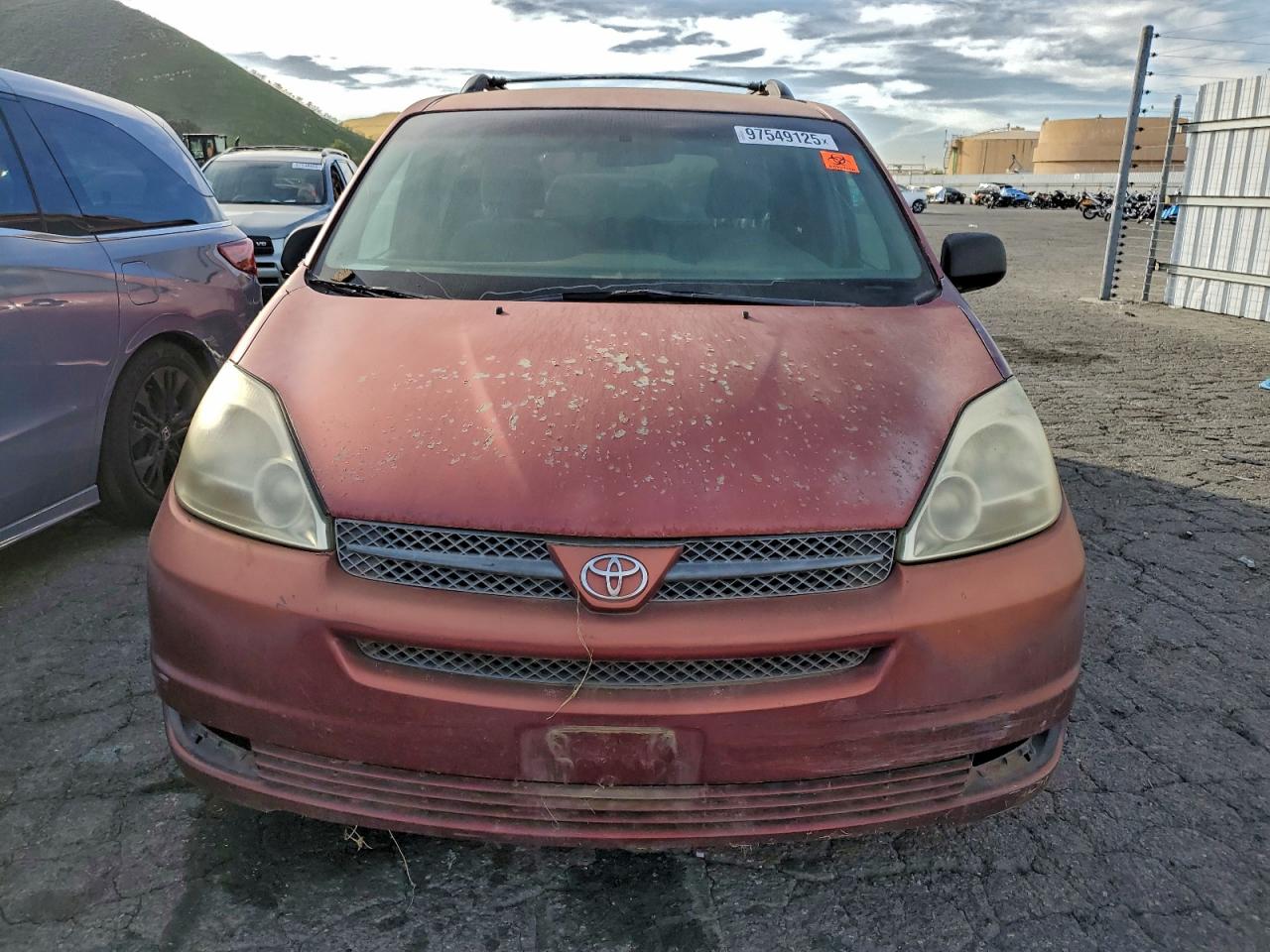 2005 Toyota Sienna Красный vin: 5TDZA23C65S355250