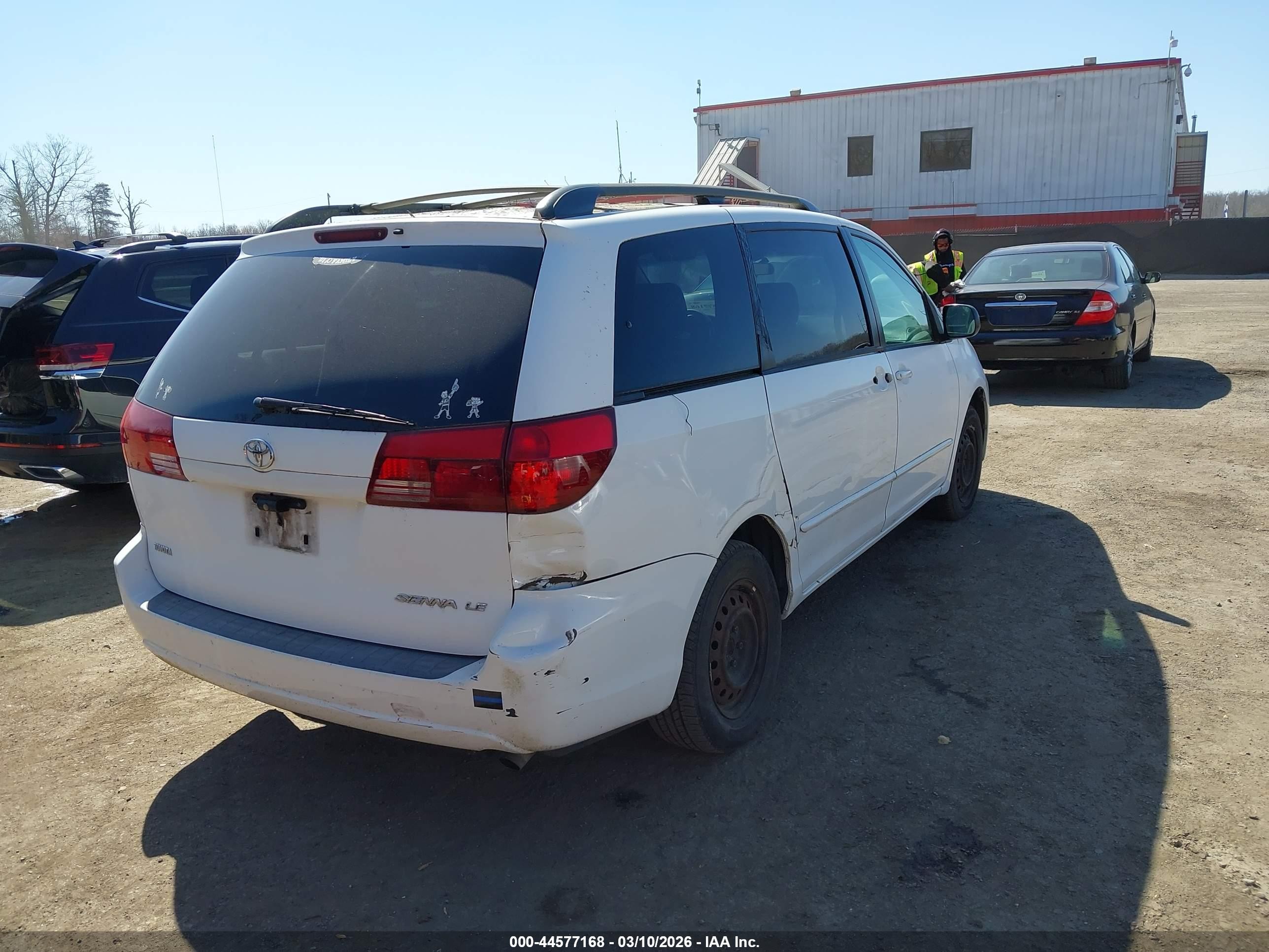 2005 Toyota Sienna Le White vin: 5TDZA23C65S358326