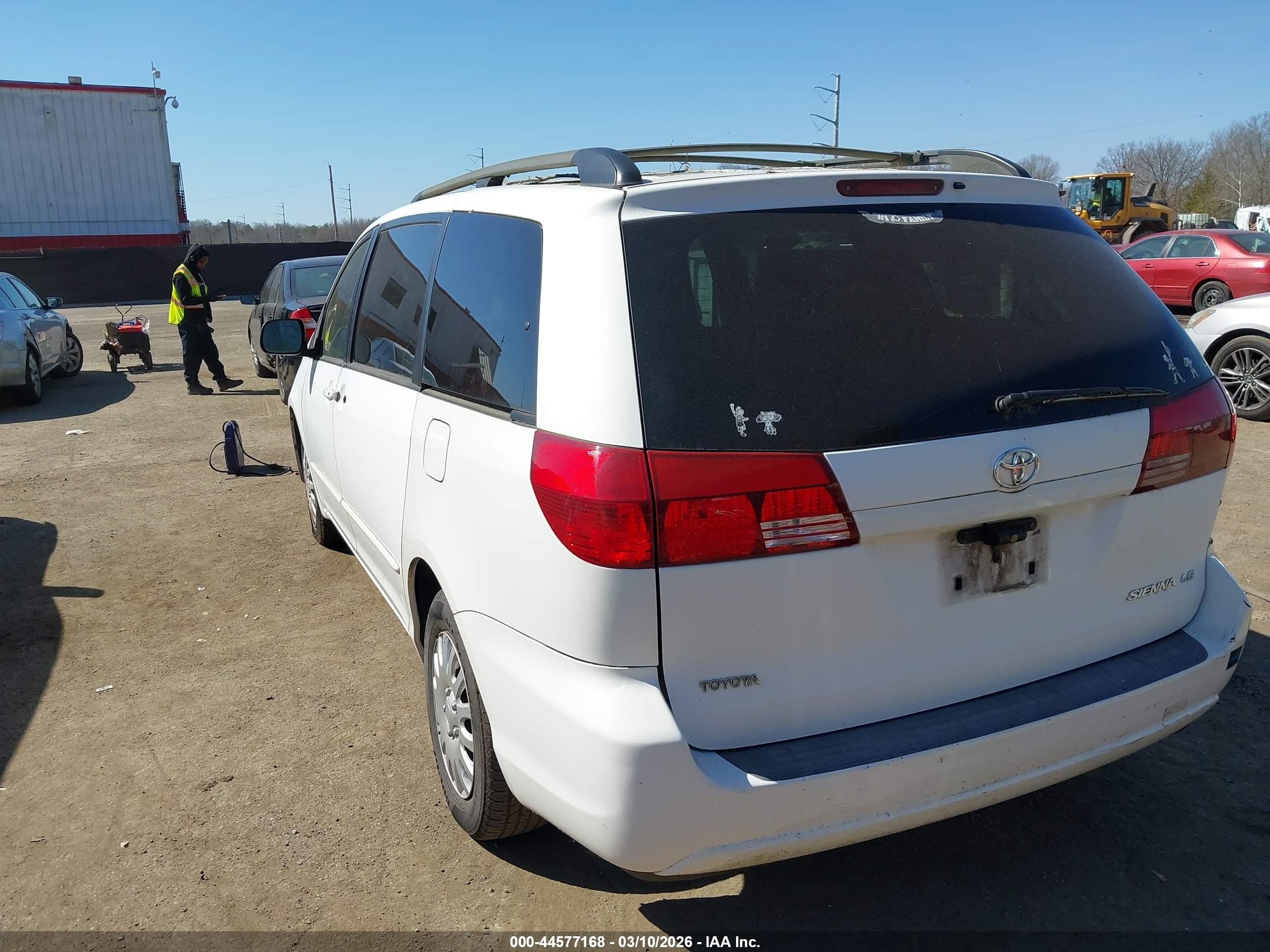 2005 Toyota Sienna Le White vin: 5TDZA23C65S358326