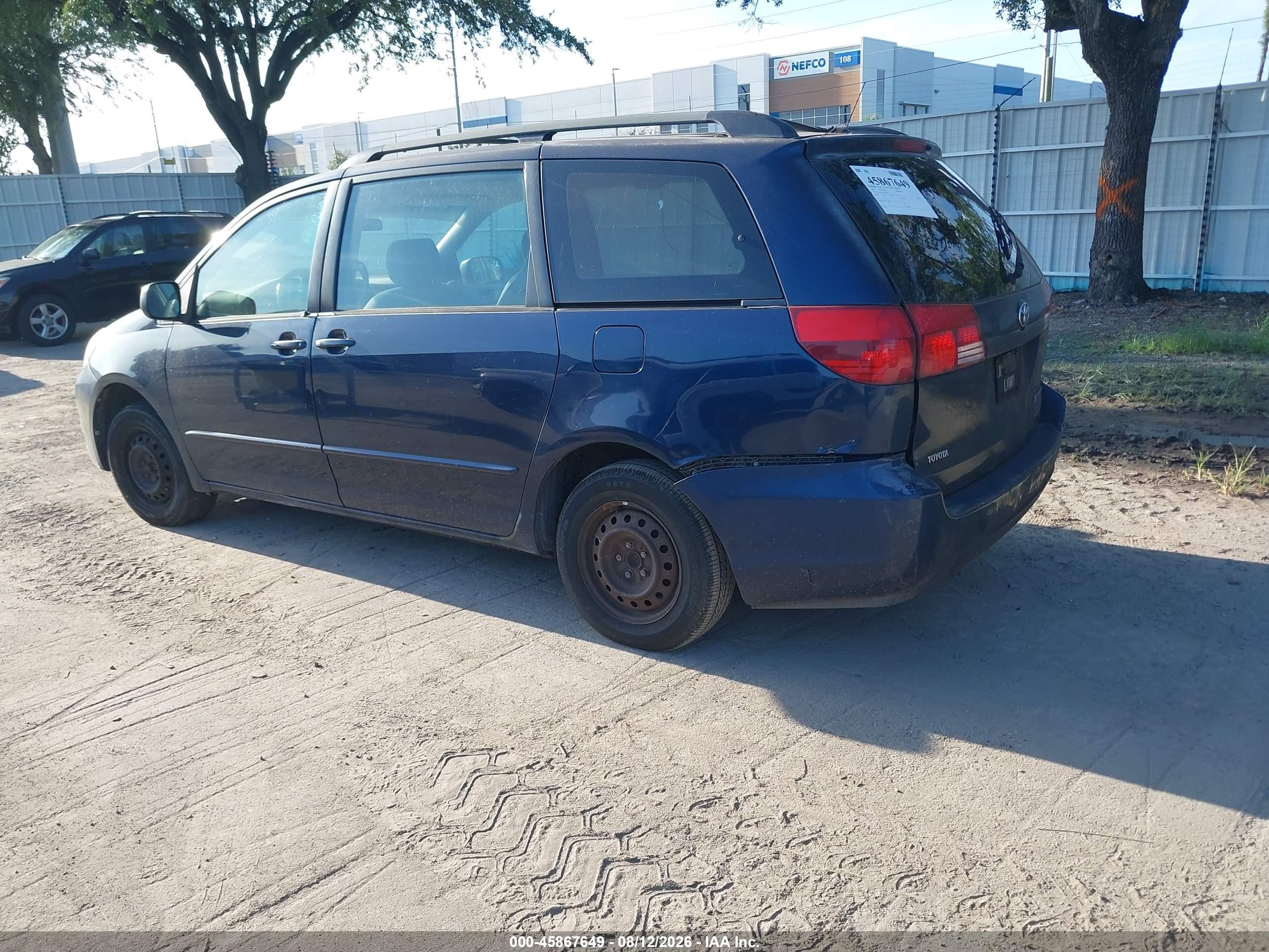 2005 Toyota Sienna Ce Blue vin: 5TDZA23C65S359296