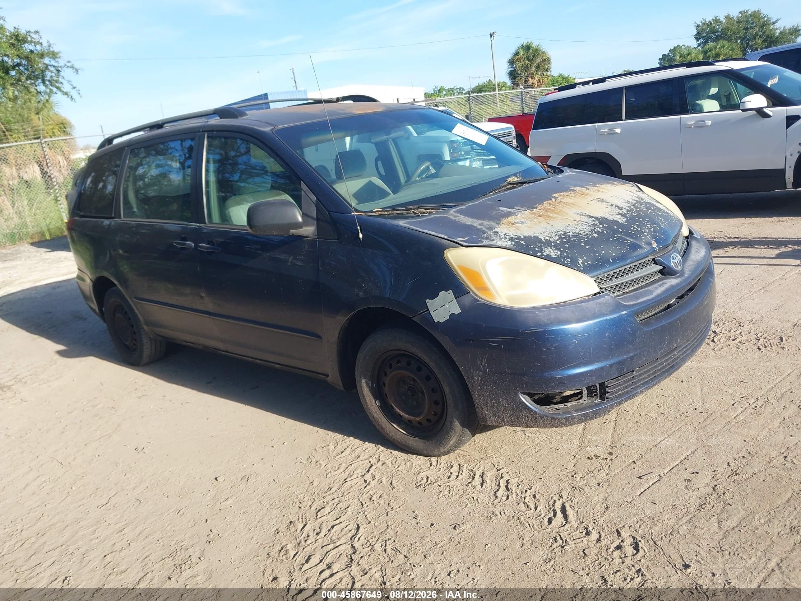 2005 Toyota Sienna Ce Blue vin: 5TDZA23C65S359296