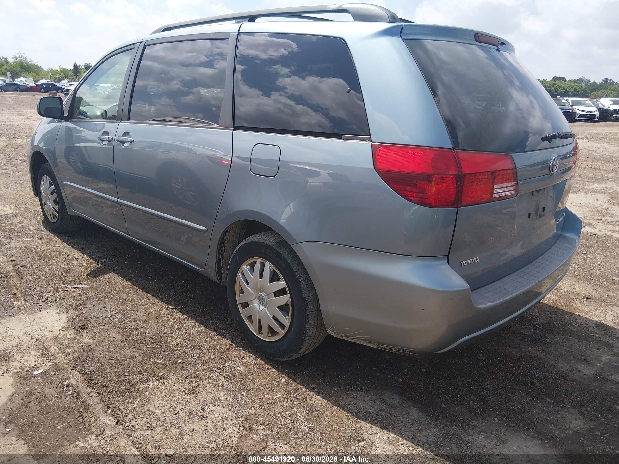 2005 Toyota Sienna Le Light Blue vin: 5TDZA23C65S360772