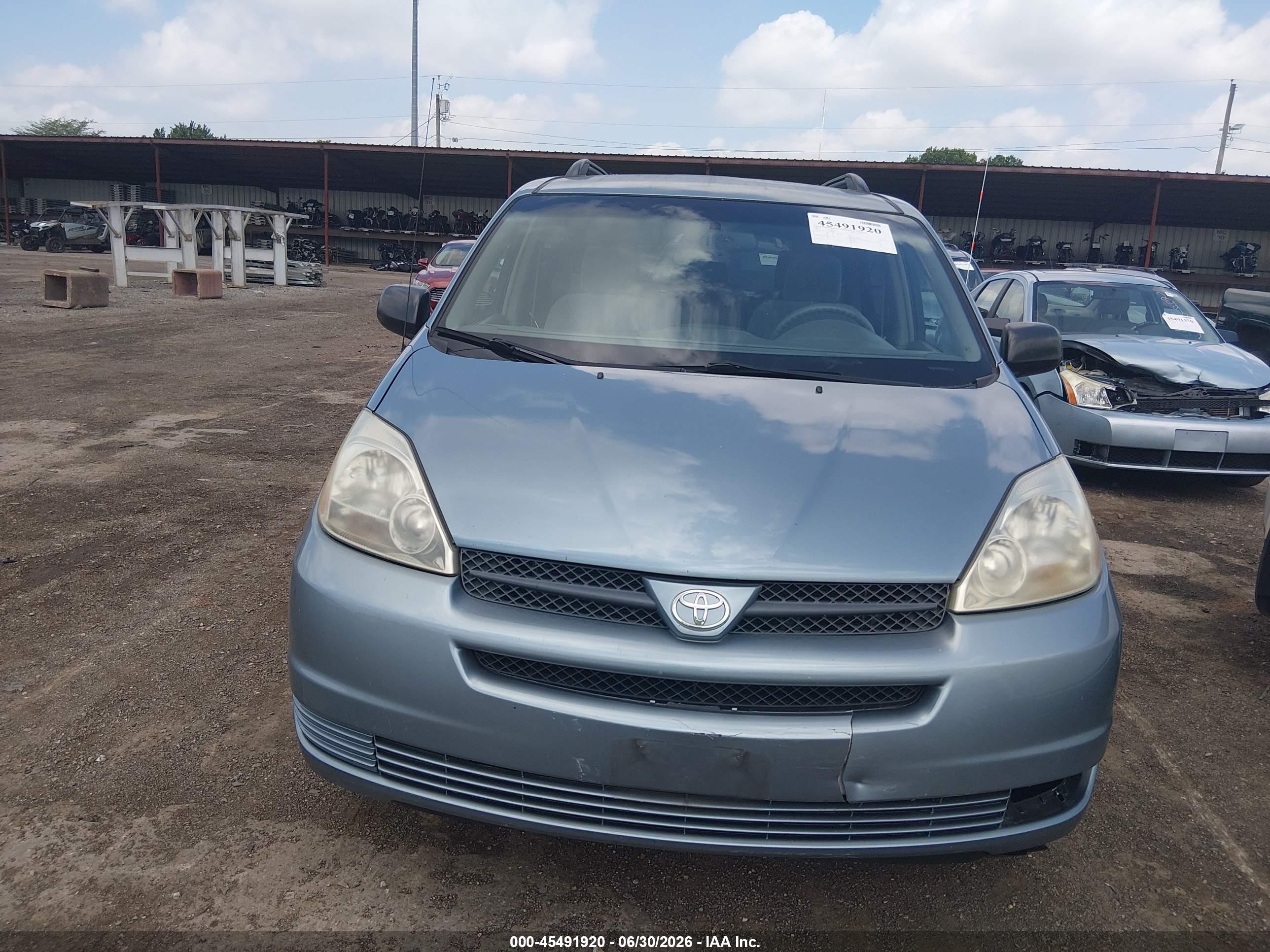 2005 Toyota Sienna Le Light Blue vin: 5TDZA23C65S360772