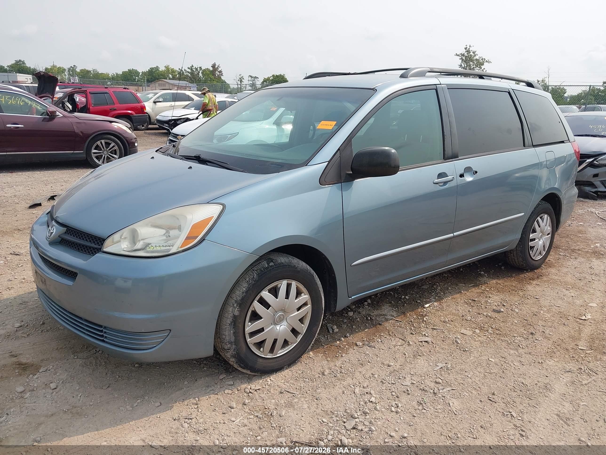 2005 Toyota Sienna Le Light Blue vin: 5TDZA23C65S377913