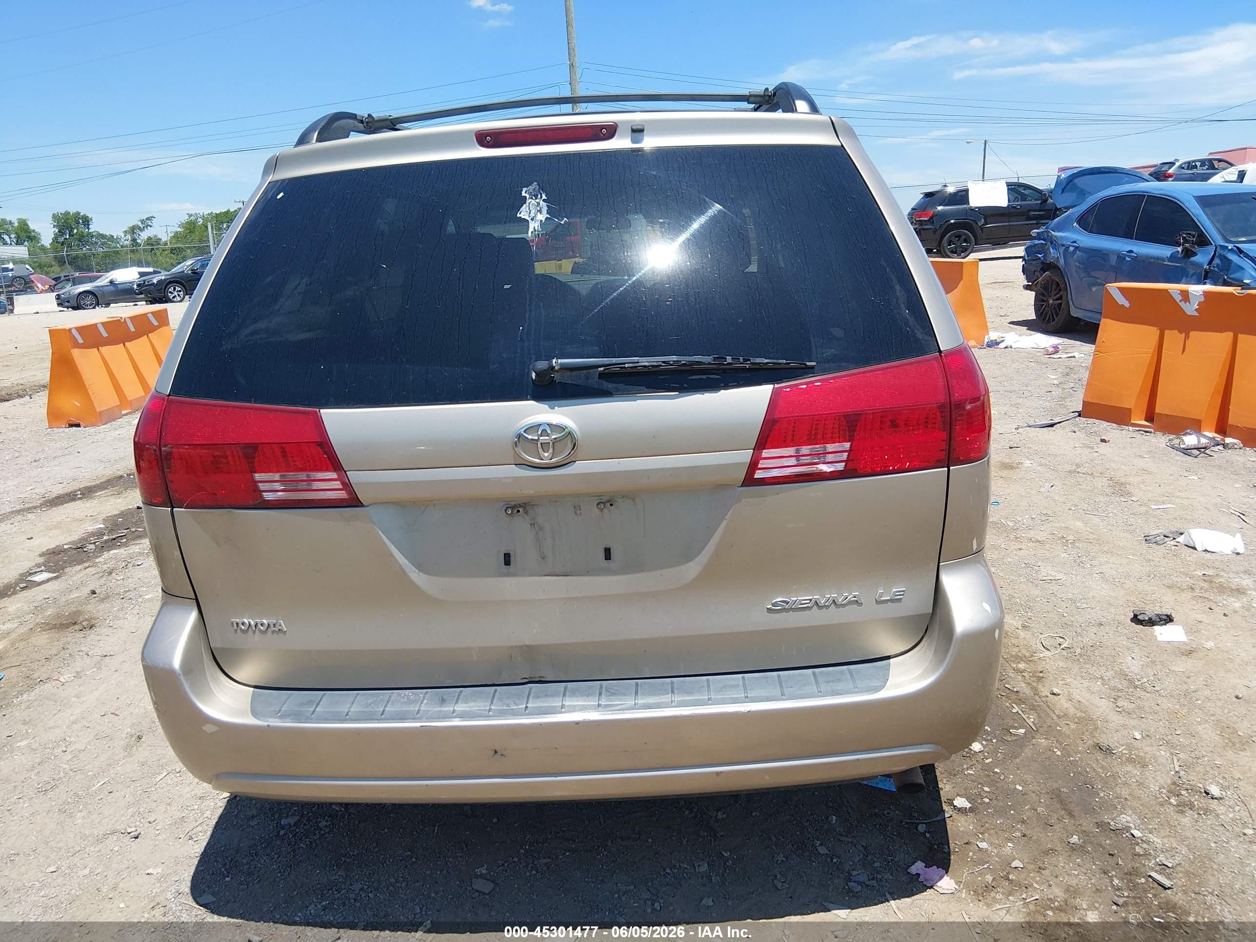 2005 Toyota Sienna Le Gold vin: 5TDZA23C65S379760