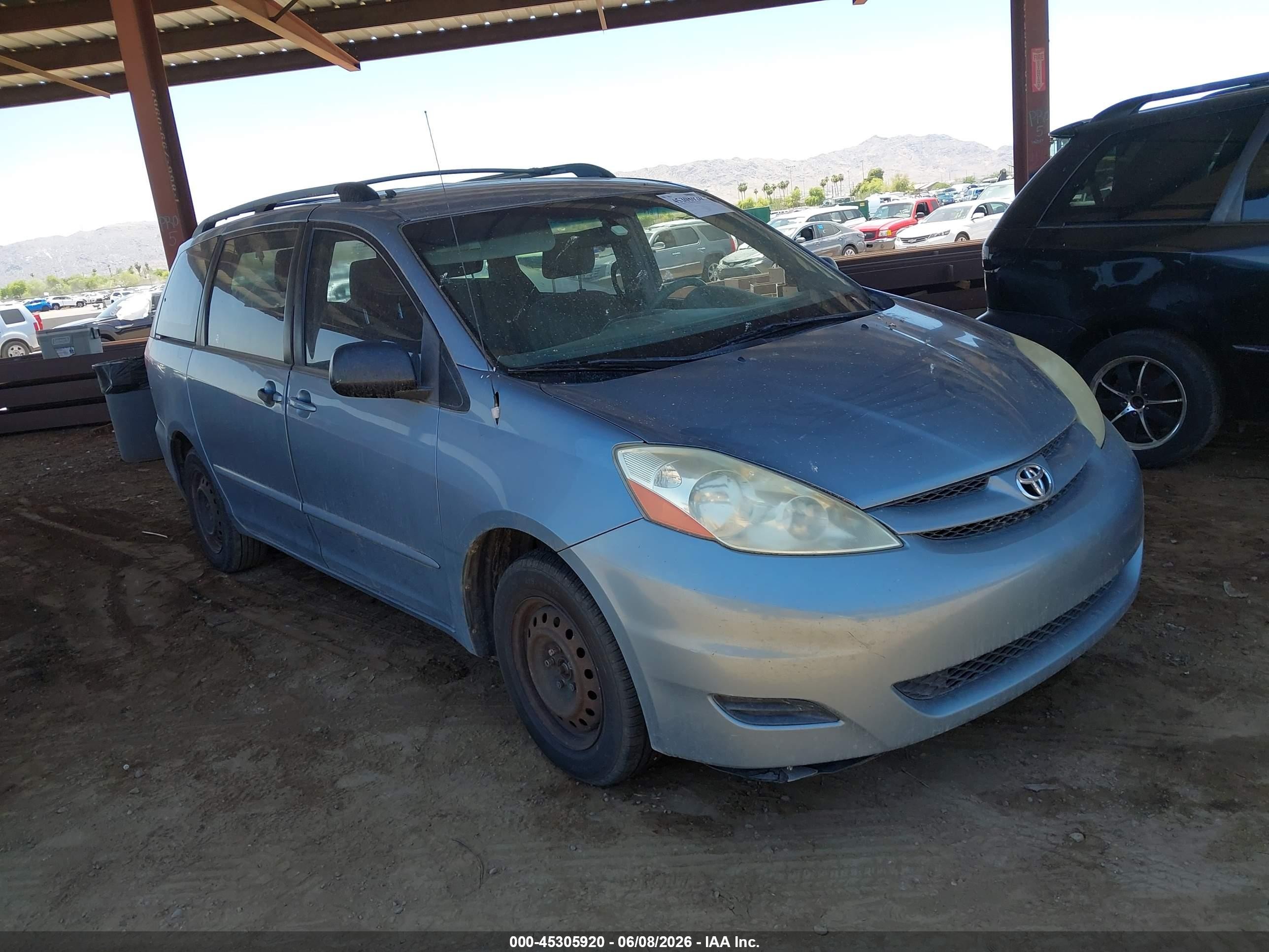 2006 Toyota Sienna Ce Серебряный vin: 5TDZA23C66S477673