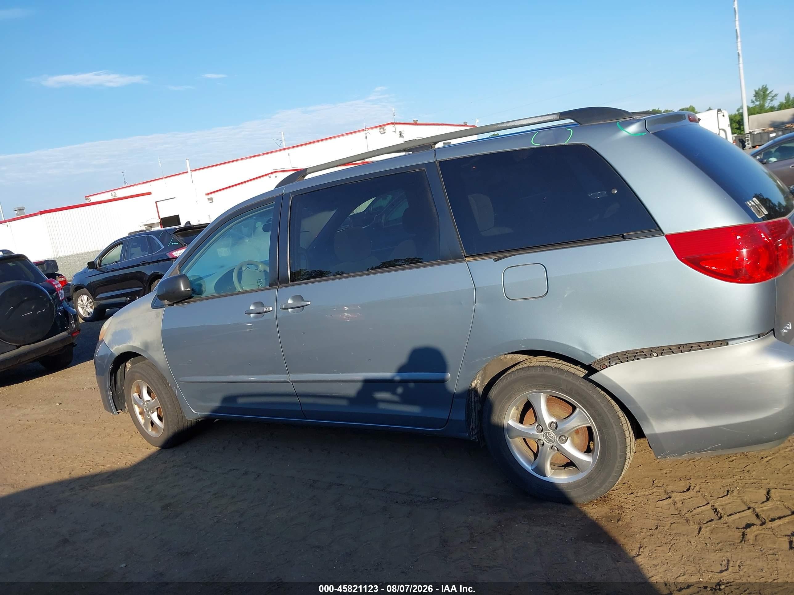 2006 Toyota Sienna Le Light Blue vin: 5TDZA23C66S503866