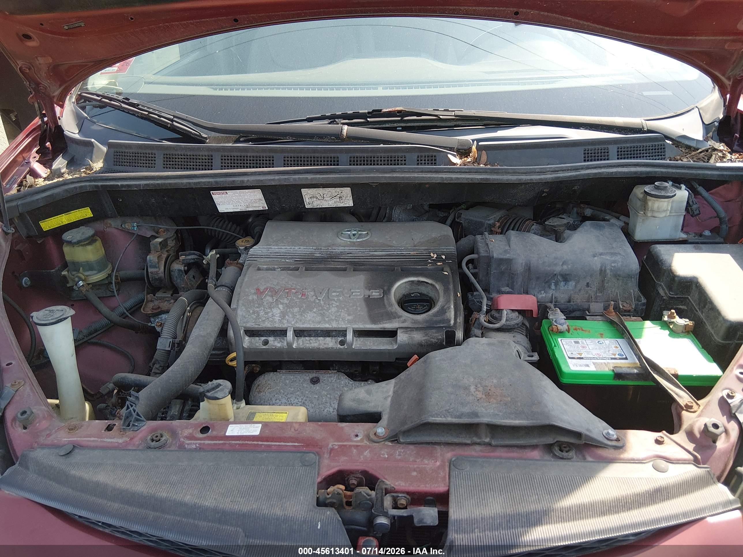 2006 Toyota Sienna Le Burgundy vin: 5TDZA23C66S520084
