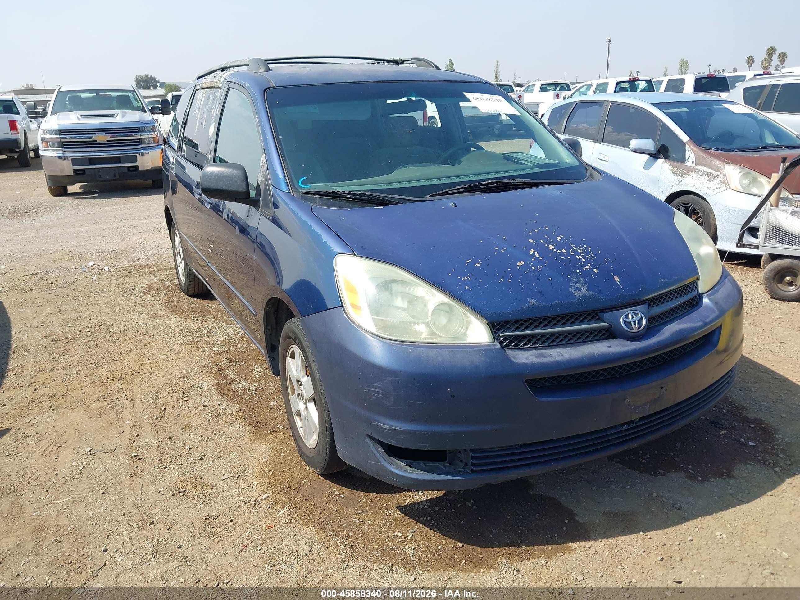 2004 Toyota Sienna Le Blue vin: 5TDZA23C74S110018