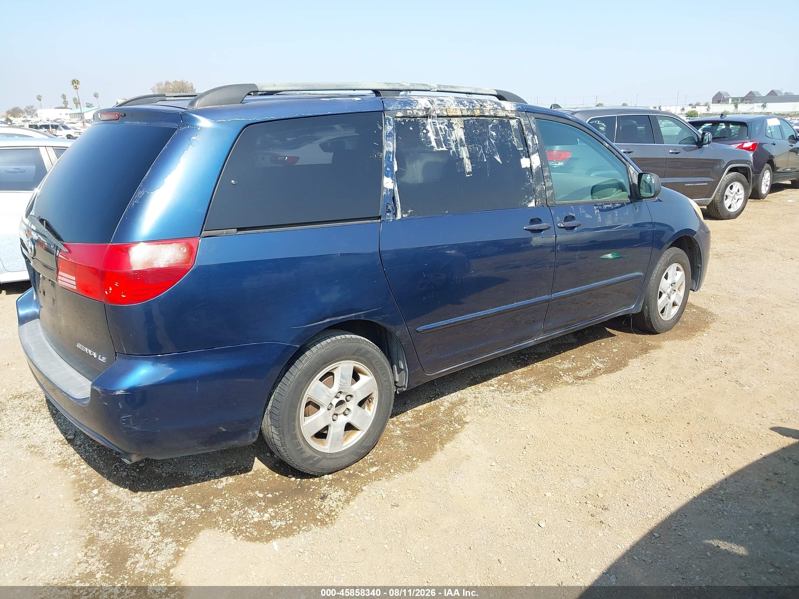 2004 Toyota Sienna Le Blue vin: 5TDZA23C74S110018