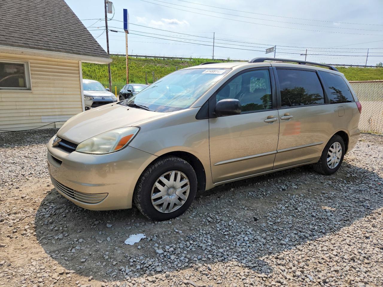 2004 Toyota Sienna Le 7 Passenger Желто-коричневый vin: 5TDZA23C74S203704