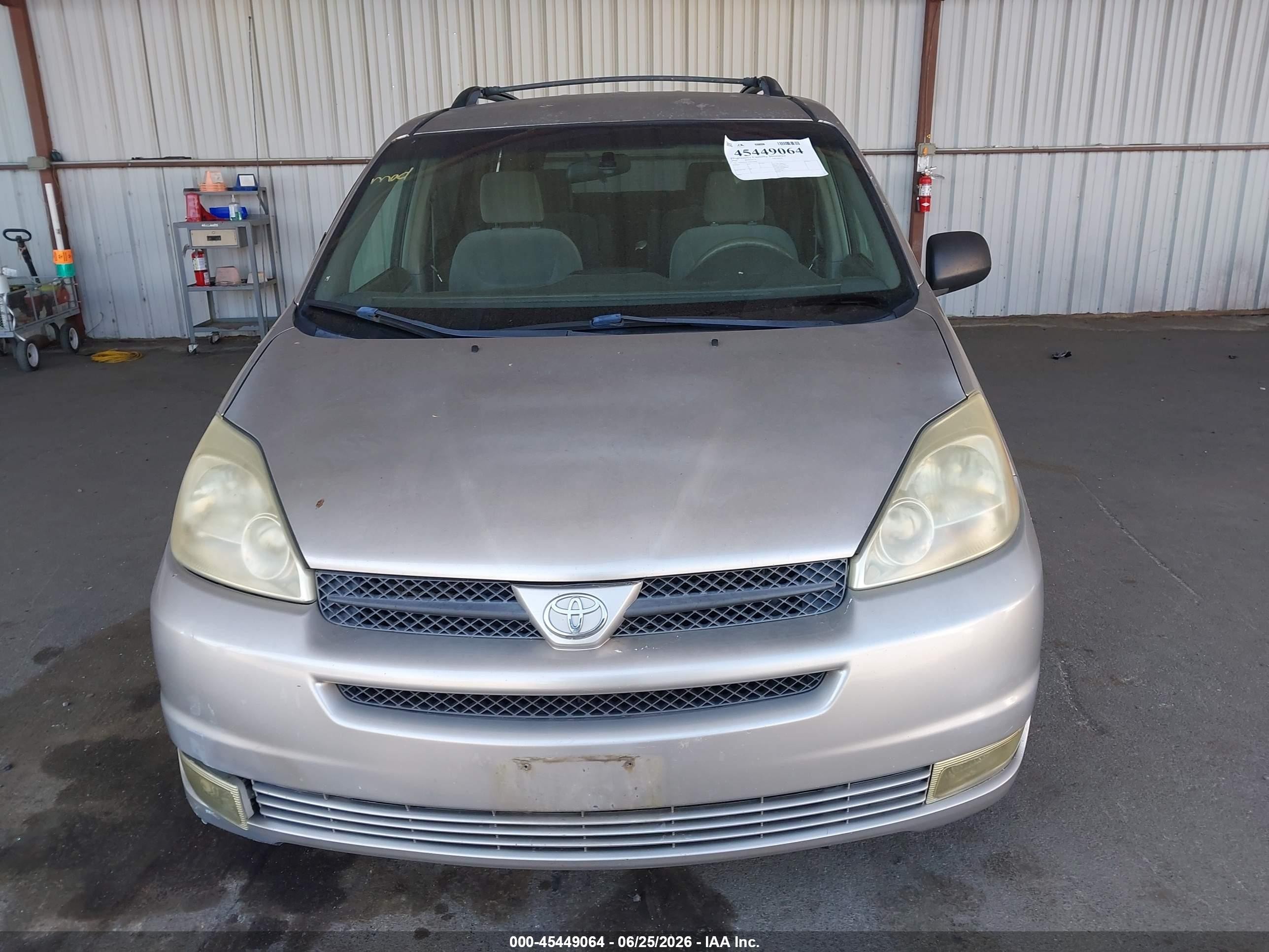 2005 Toyota Sienna Le Silver vin: 5TDZA23C75S252662