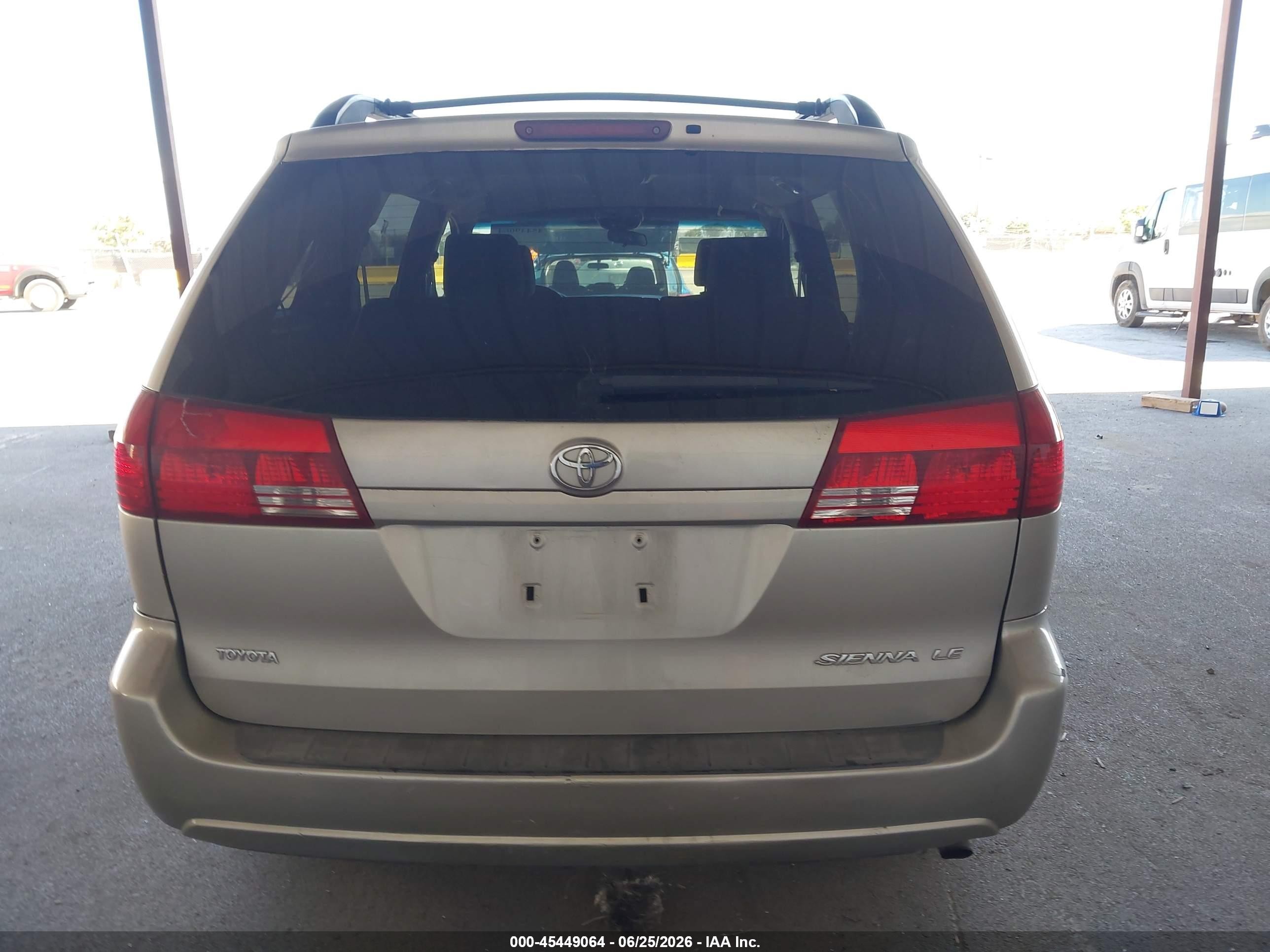2005 Toyota Sienna Le Silver vin: 5TDZA23C75S252662