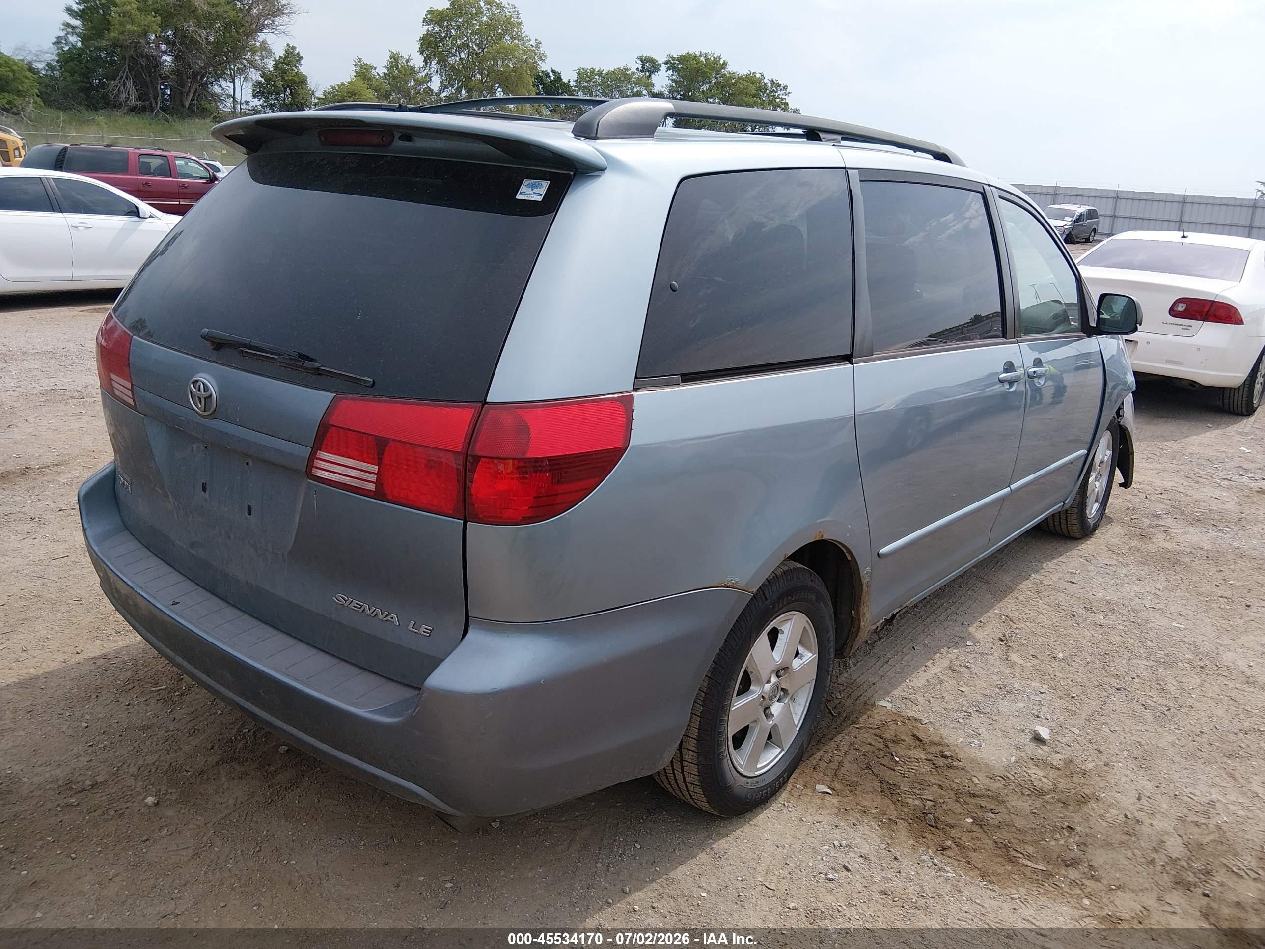 2005 Toyota Sienna Le Light Blue vin: 5TDZA23C75S326162