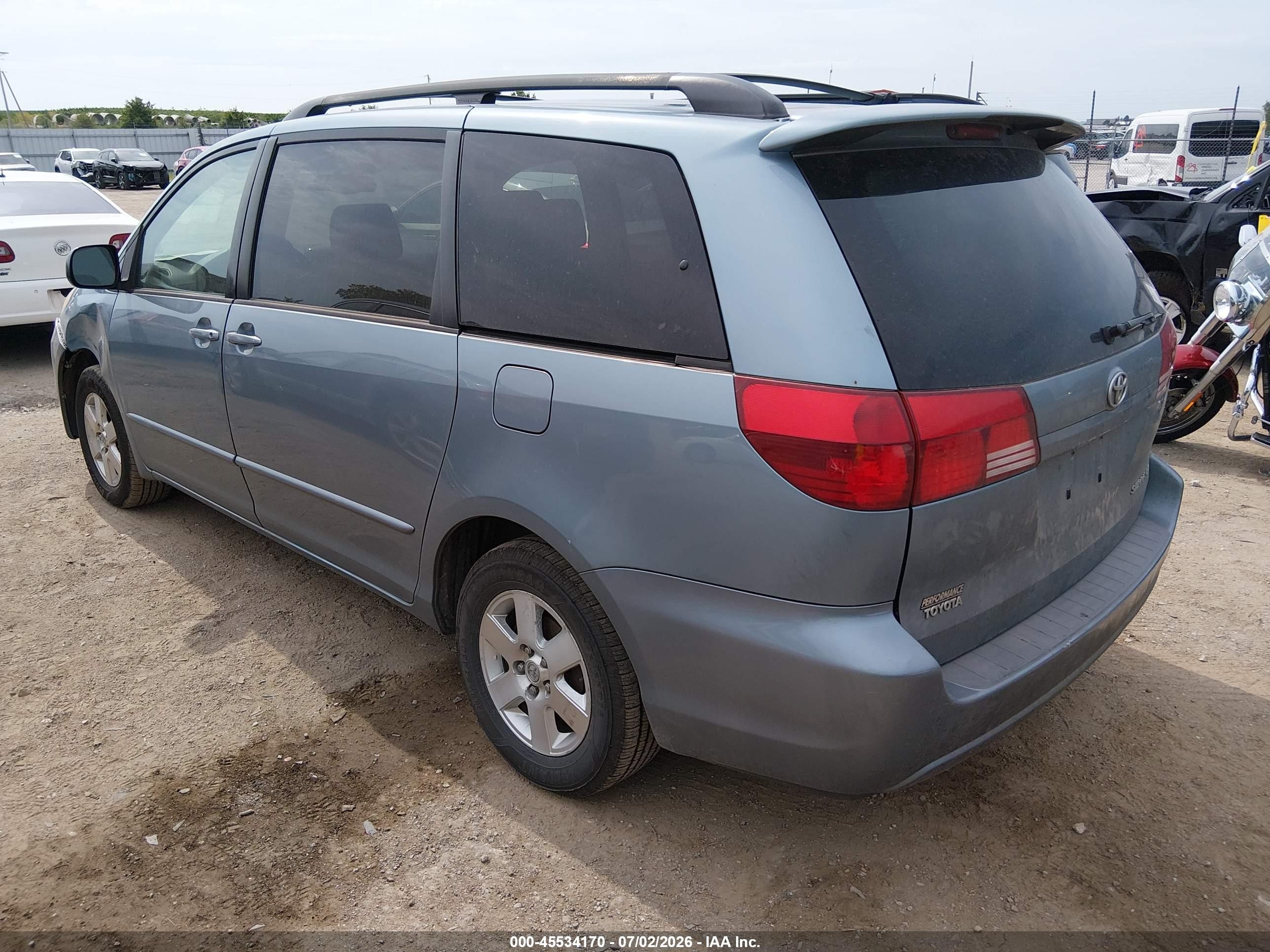 2005 Toyota Sienna Le Light Blue vin: 5TDZA23C75S326162