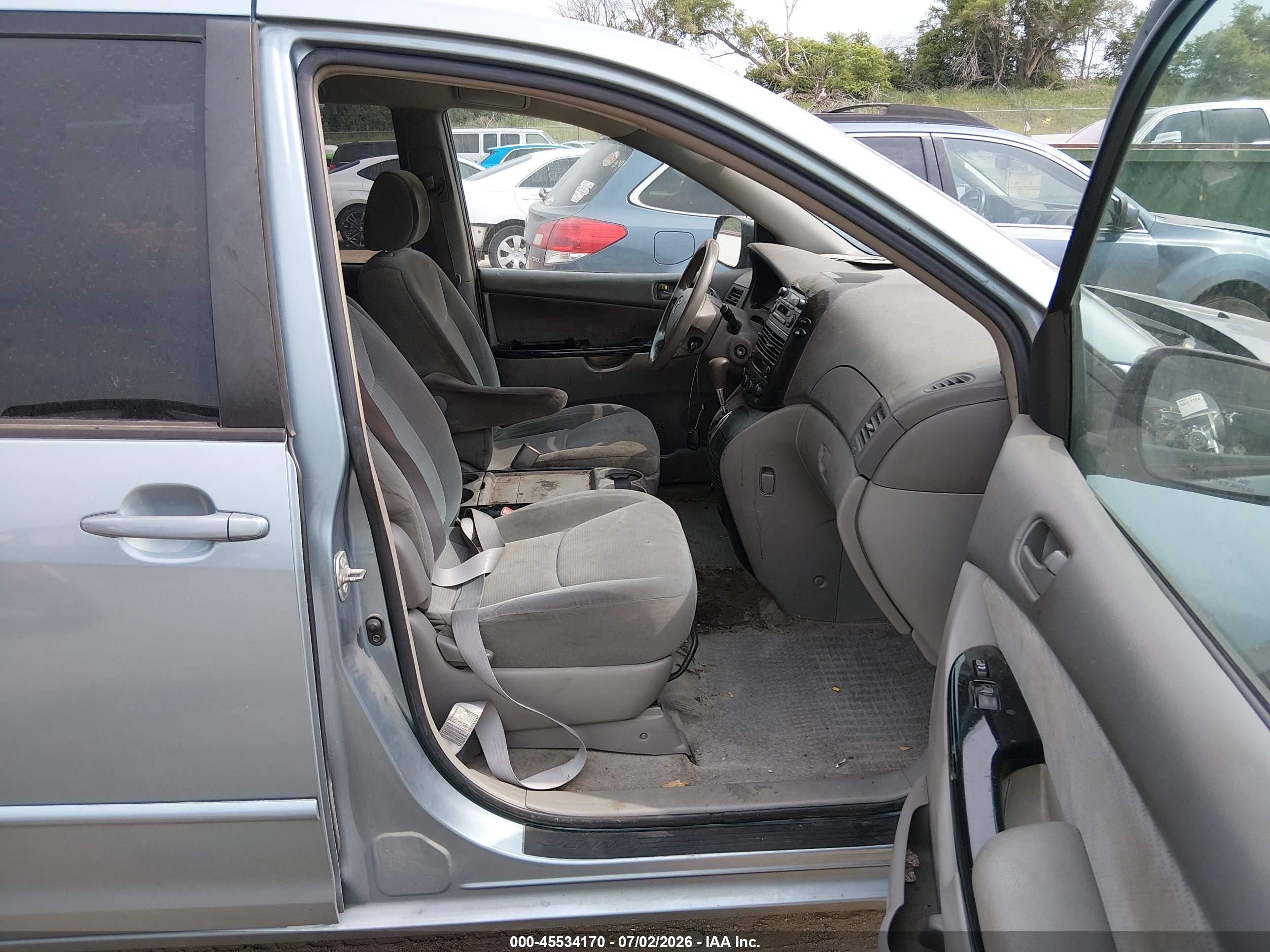 2005 Toyota Sienna Le Light Blue vin: 5TDZA23C75S326162