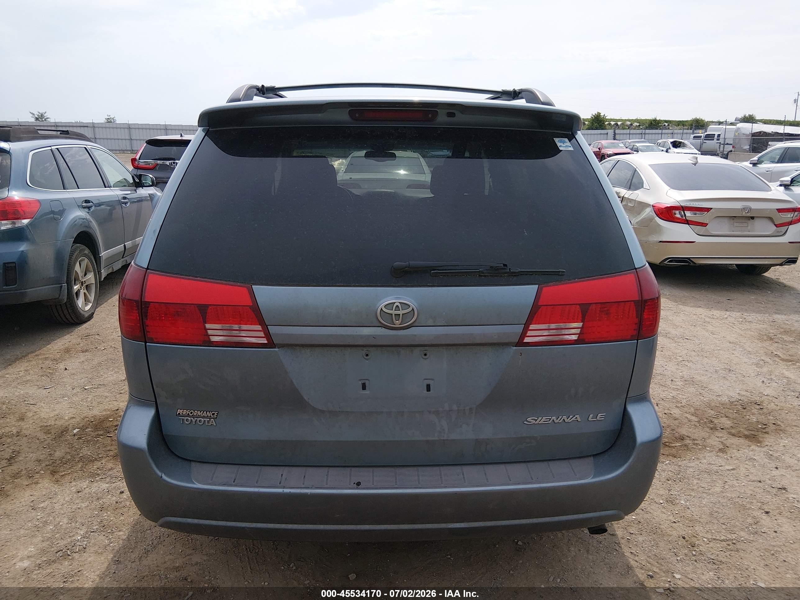 2005 Toyota Sienna Le Light Blue vin: 5TDZA23C75S326162