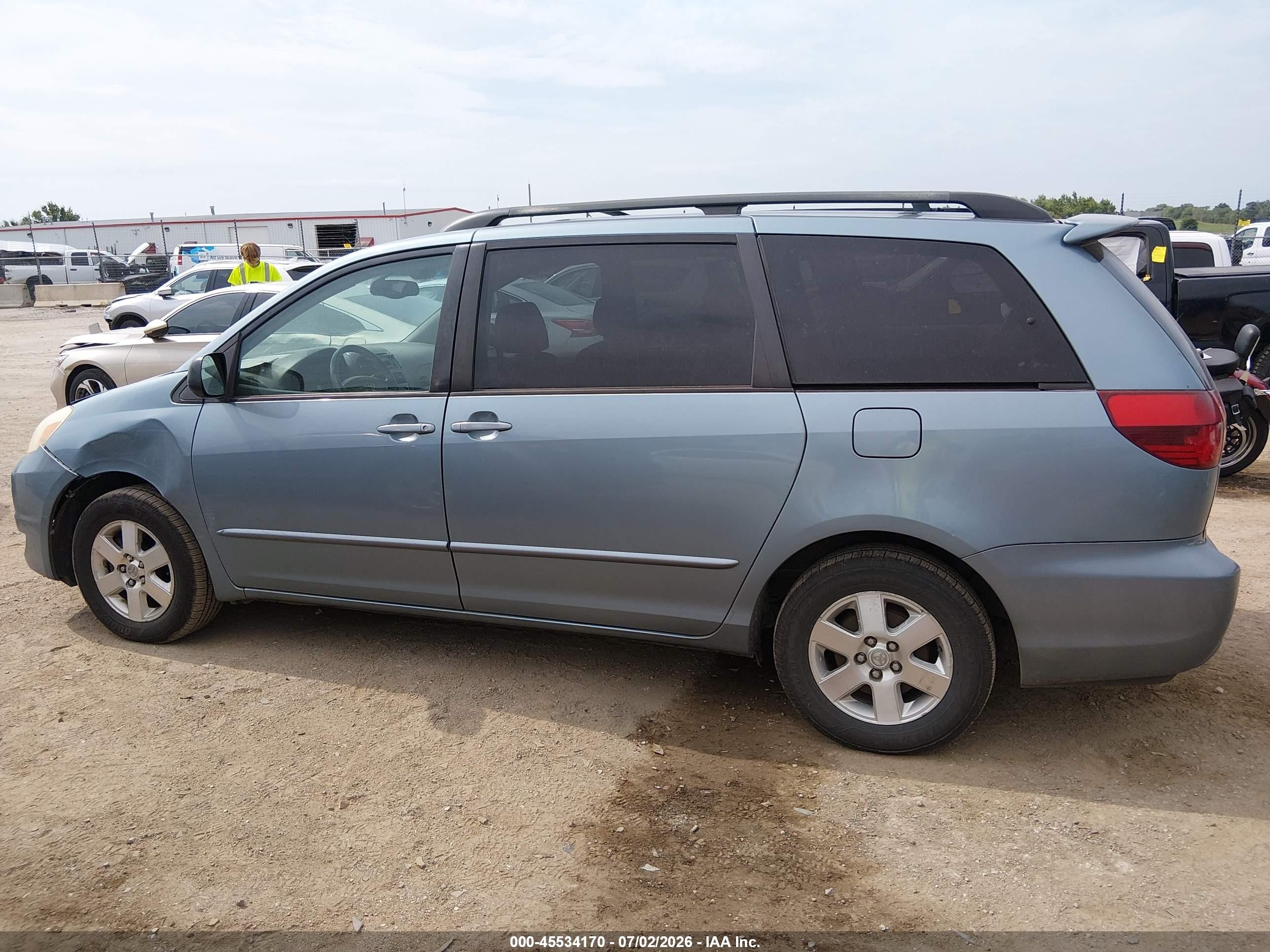 2005 Toyota Sienna Le Light Blue vin: 5TDZA23C75S326162
