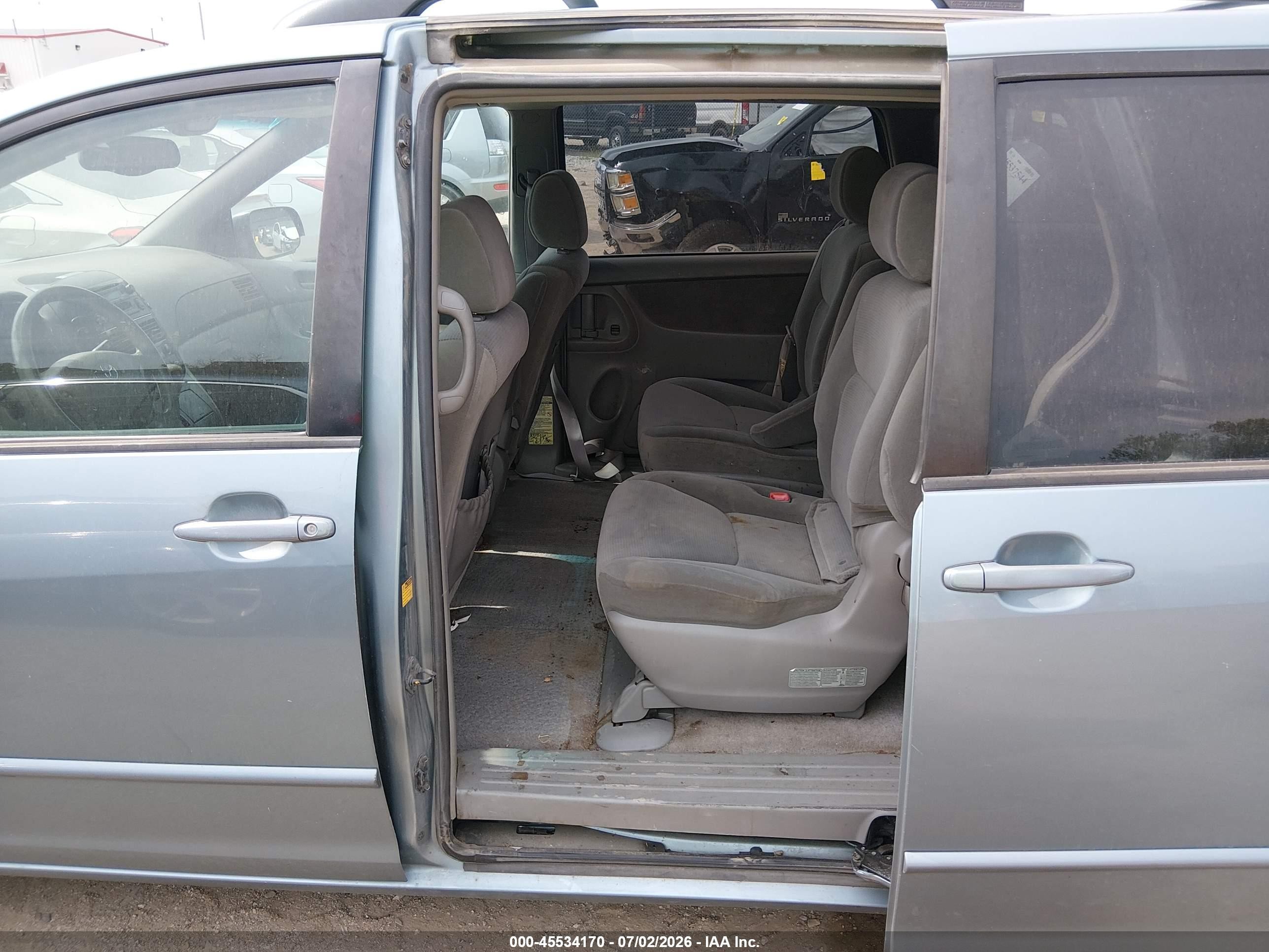 2005 Toyota Sienna Le Light Blue vin: 5TDZA23C75S326162