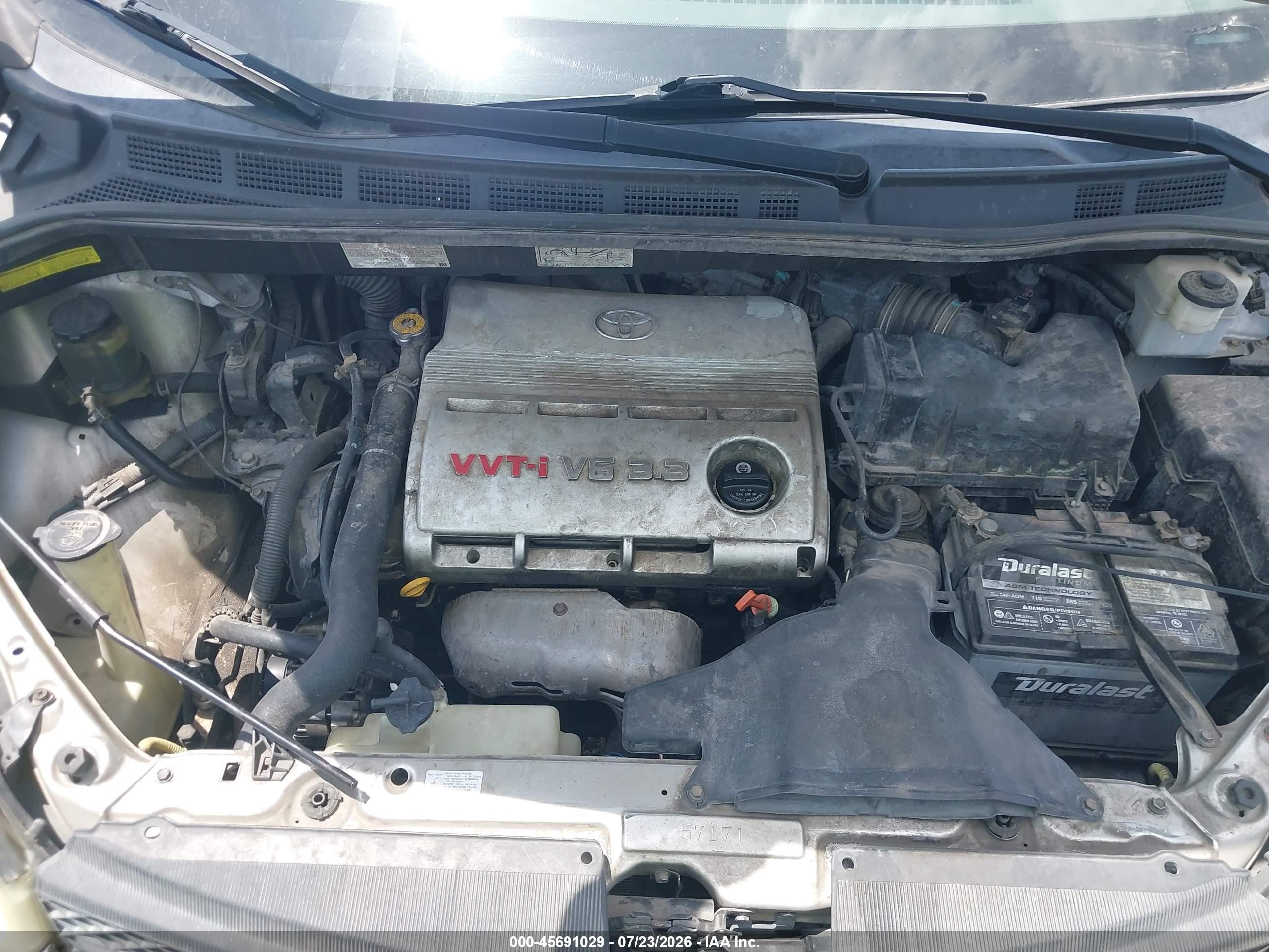 2005 Toyota Sienna Le Silver vin: 5TDZA23C75S328221
