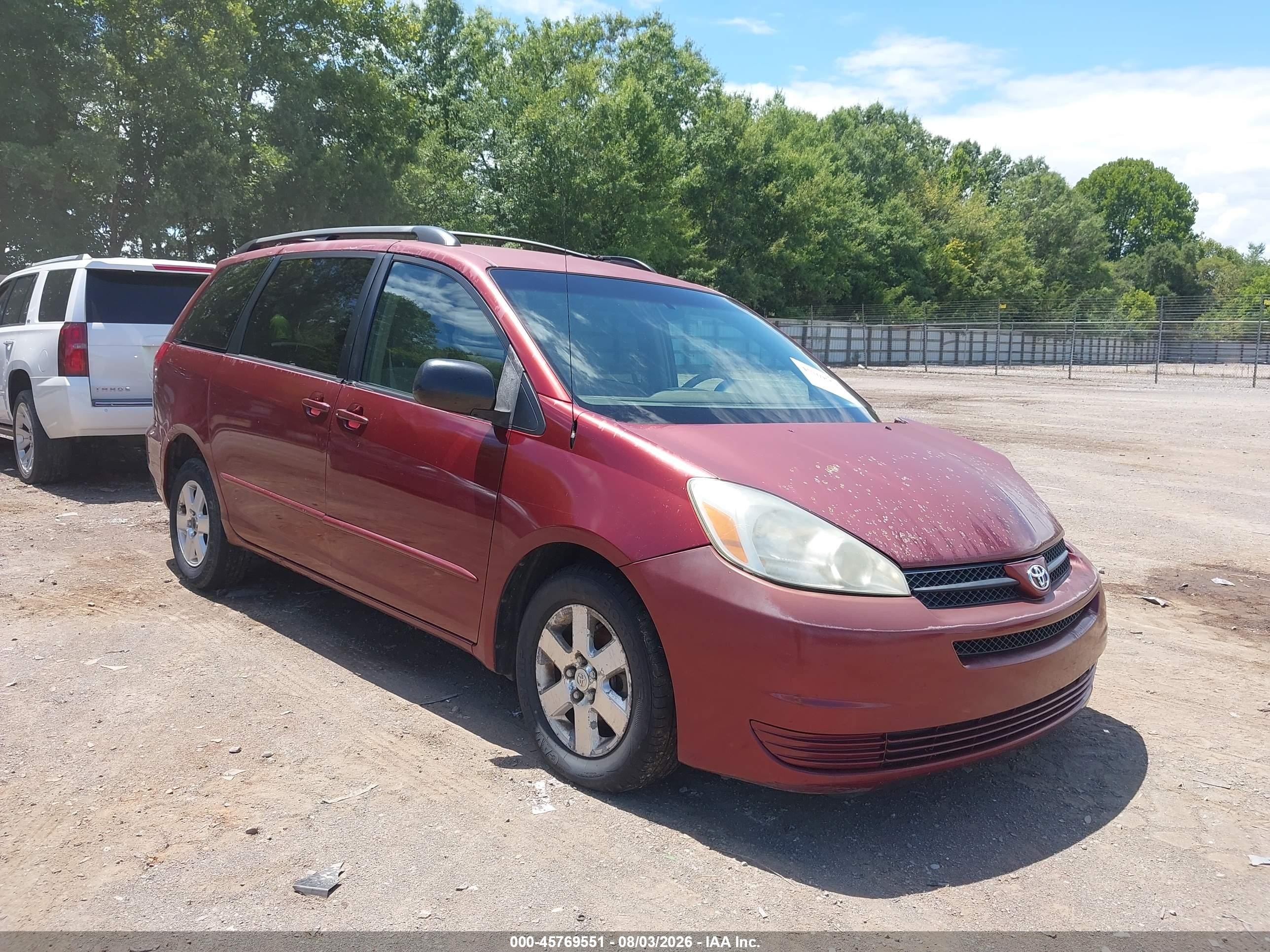 2005 Toyota Sienna Le Red vin: 5TDZA23C75S376592