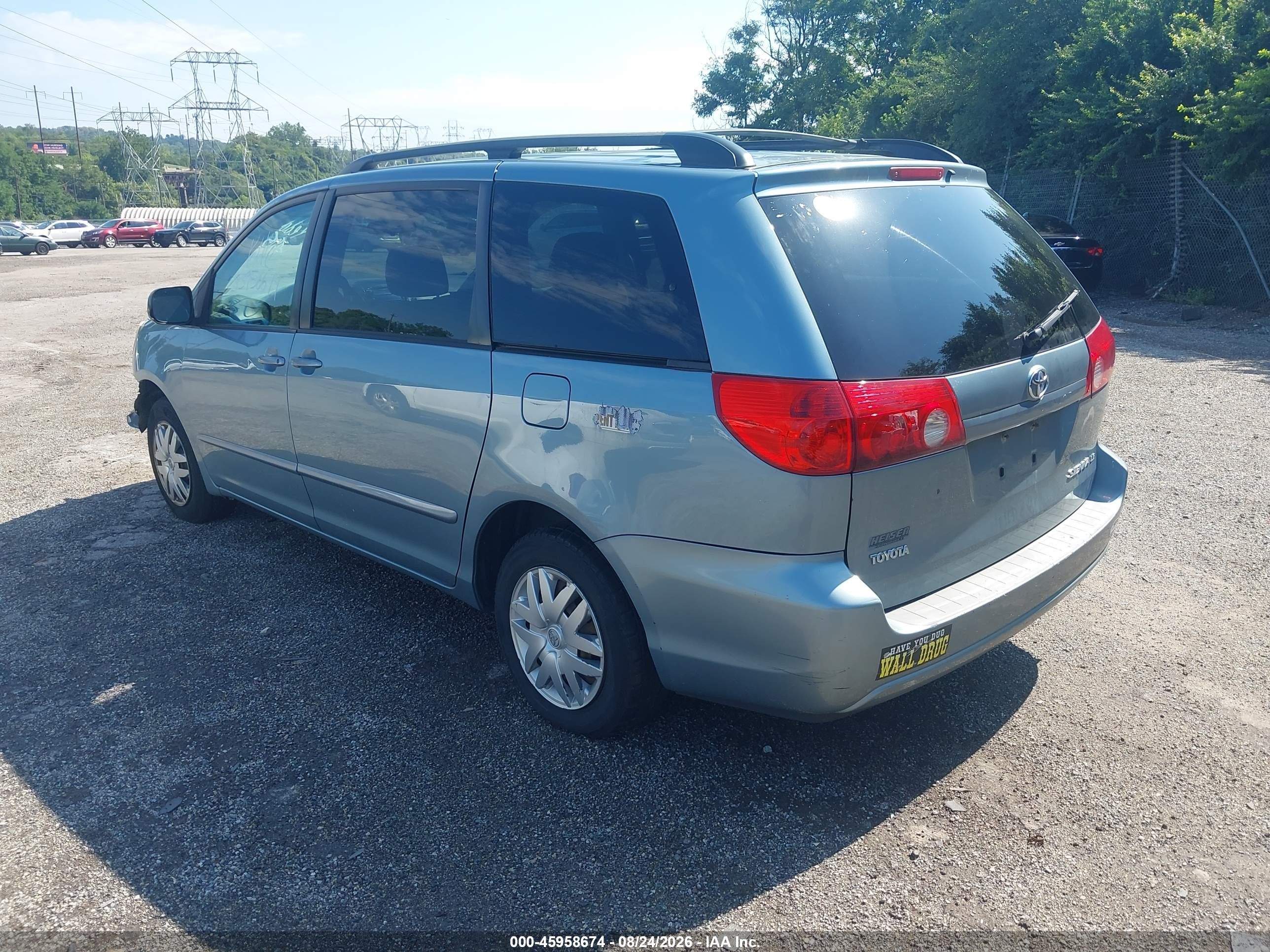 2006 Toyota Sienna Le Light Blue vin: 5TDZA23C76S398948