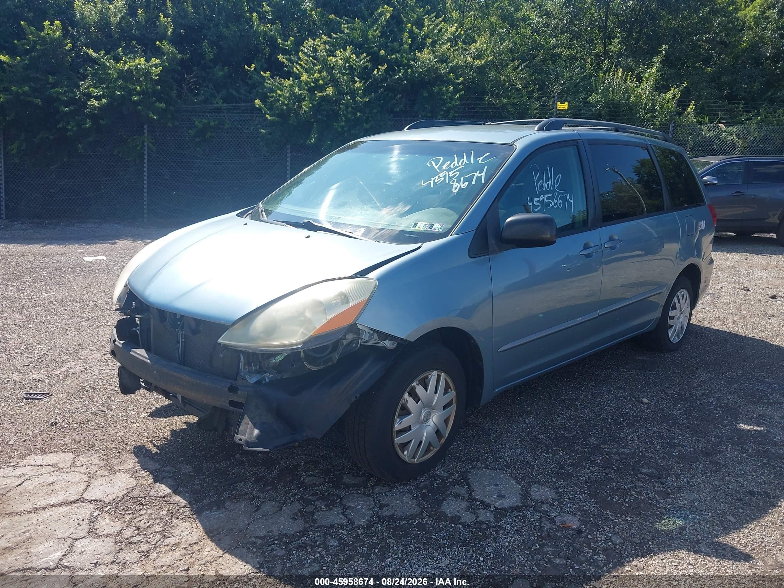 2006 Toyota Sienna Le Light Blue vin: 5TDZA23C76S398948