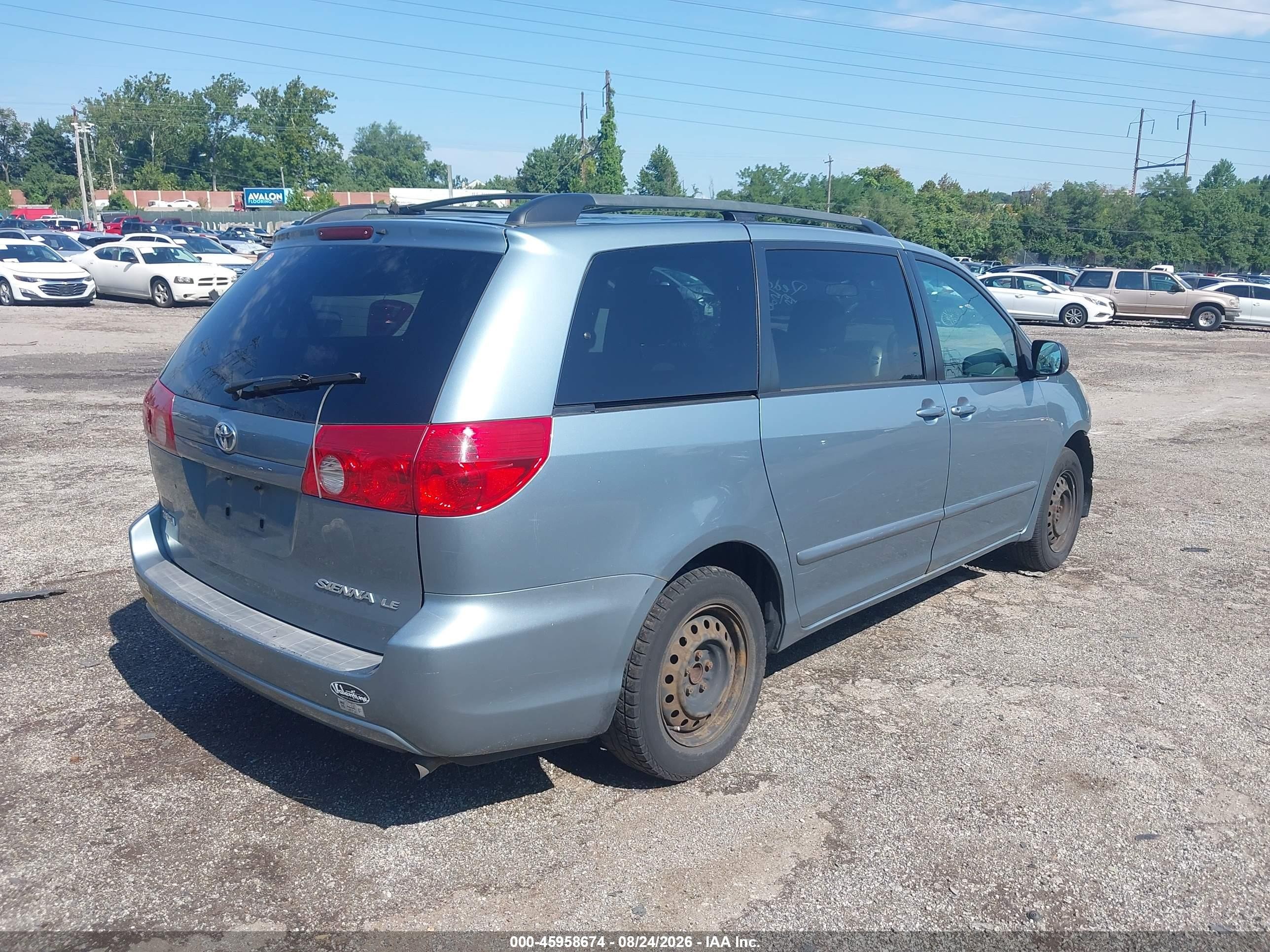 2006 Toyota Sienna Le Light Blue vin: 5TDZA23C76S398948