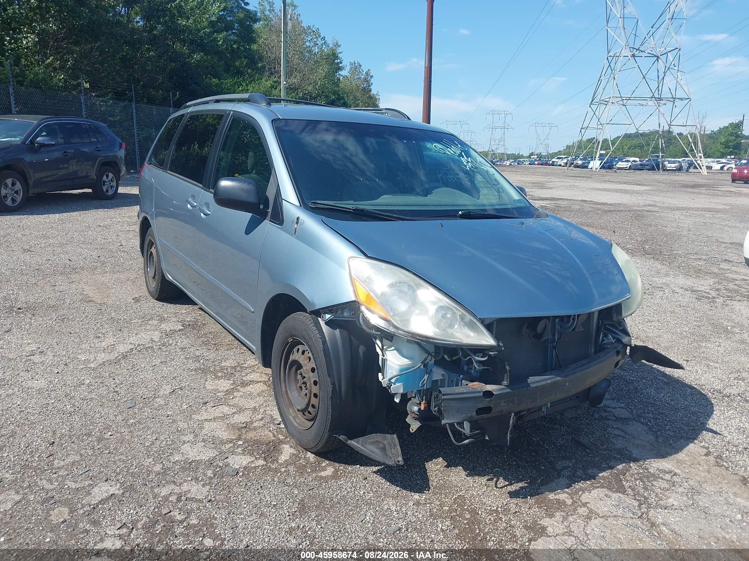 2006 Toyota Sienna Le Light Blue vin: 5TDZA23C76S398948