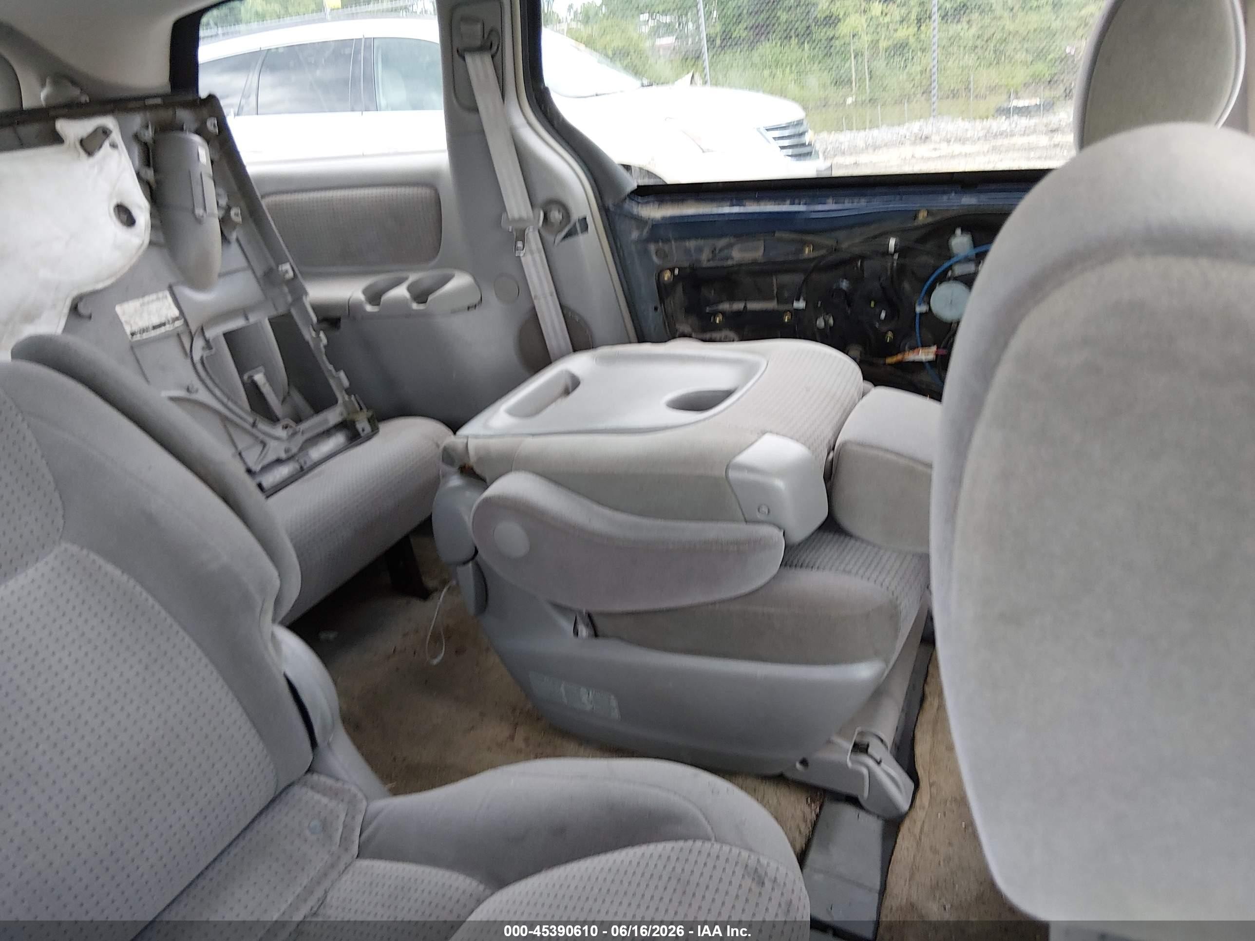 2006 Toyota Sienna Le Blue vin: 5TDZA23C76S468612