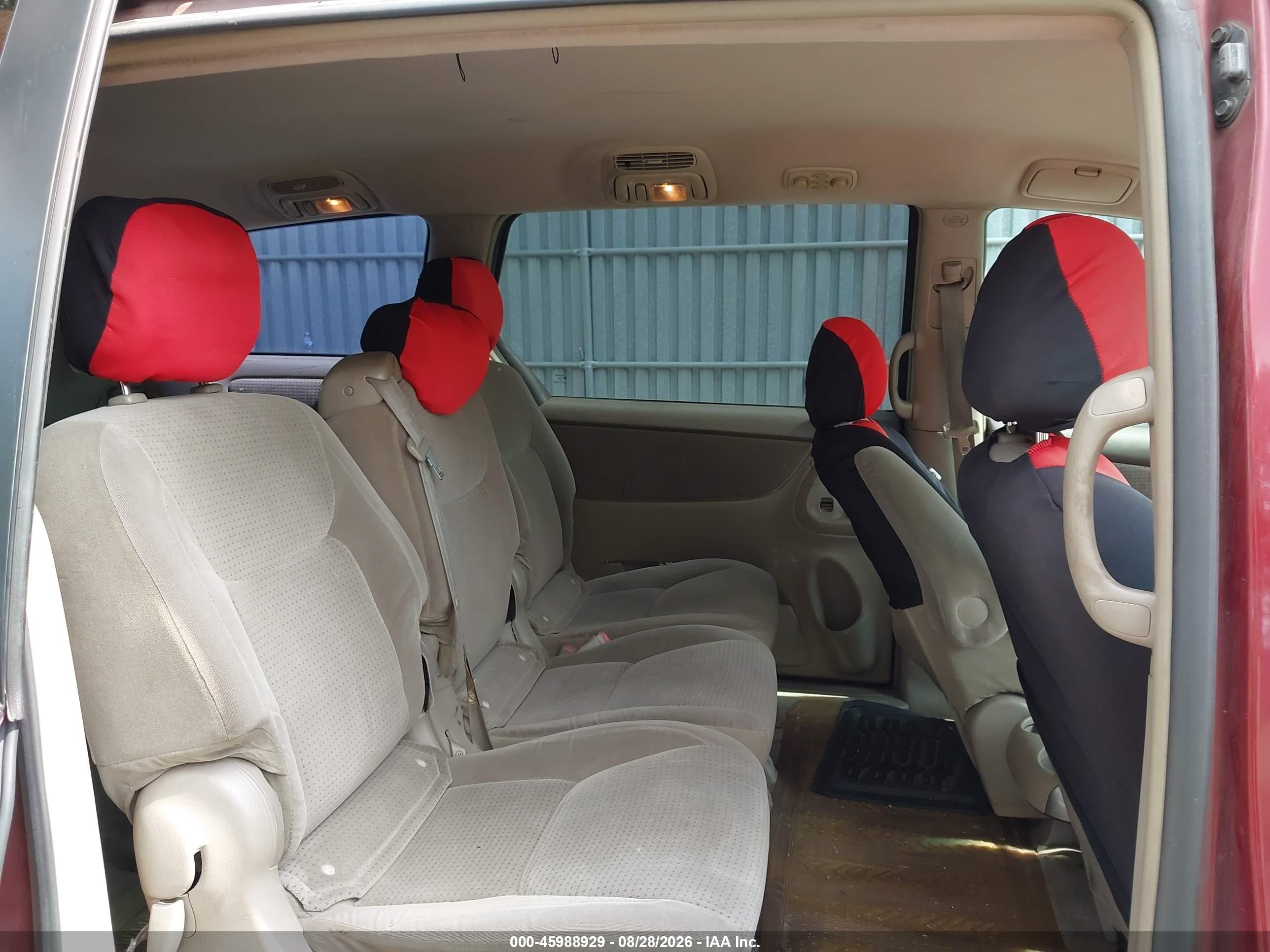 2006 Toyota Sienna Le Красный vin: 5TDZA23C76S484325