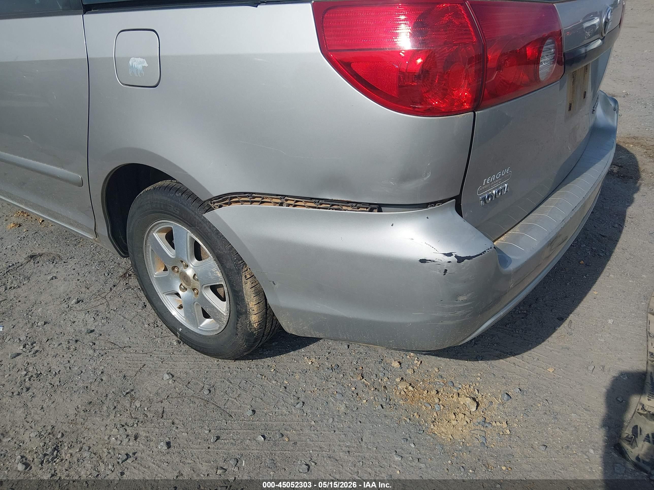 2006 Toyota Sienna Ce Silver vin: 5TDZA23C76S524757