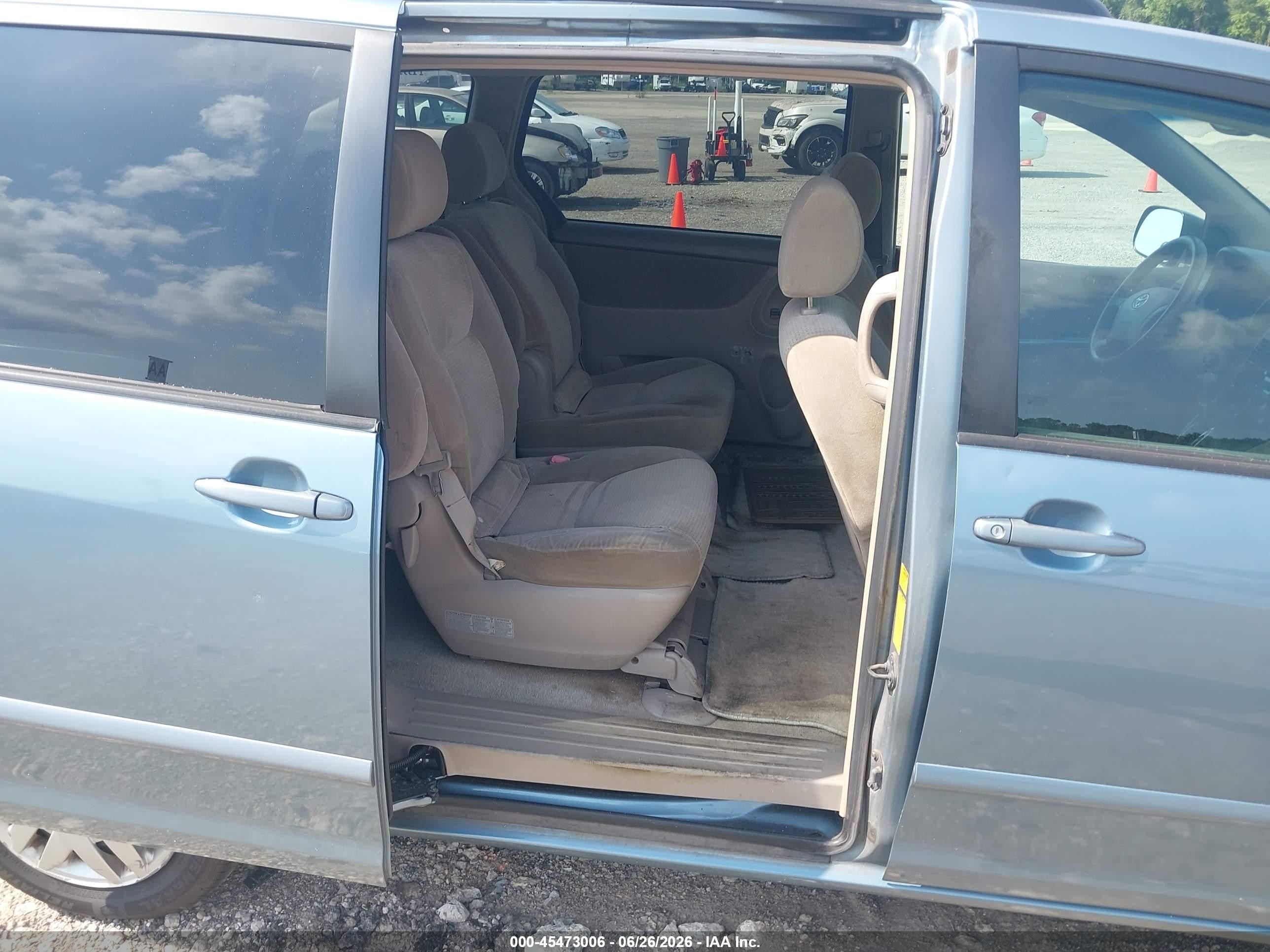 2006 Toyota Sienna Le Light Blue vin: 5TDZA23C76S540697