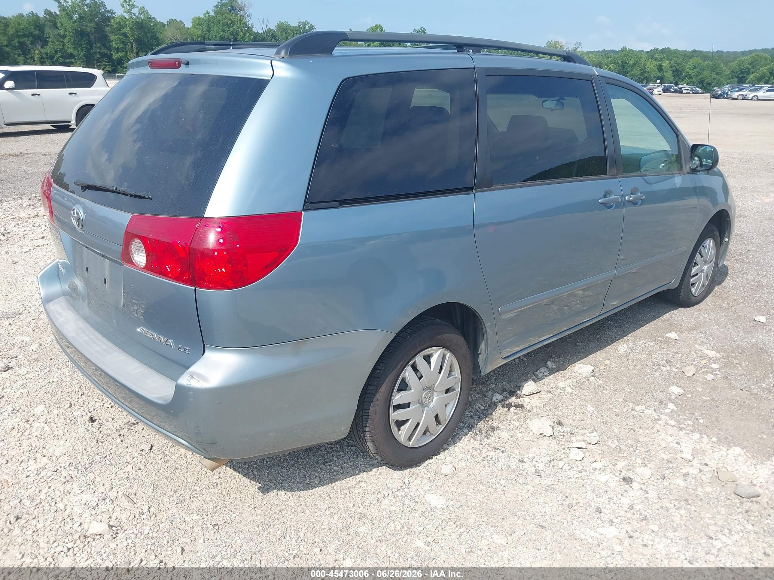 2006 Toyota Sienna Le Light Blue vin: 5TDZA23C76S540697