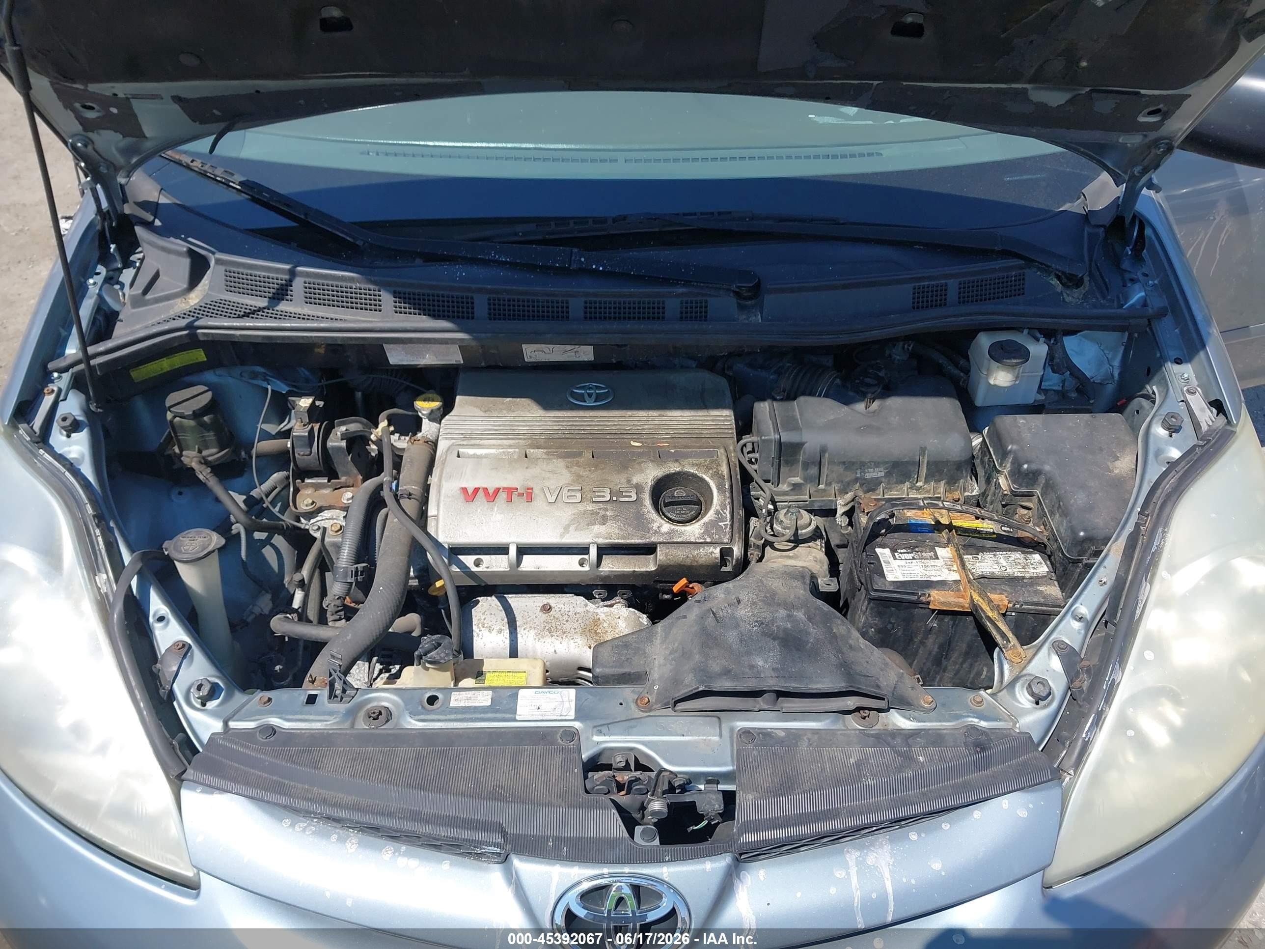 2006 Toyota Sienna Le Light Blue vin: 5TDZA23C76S547701