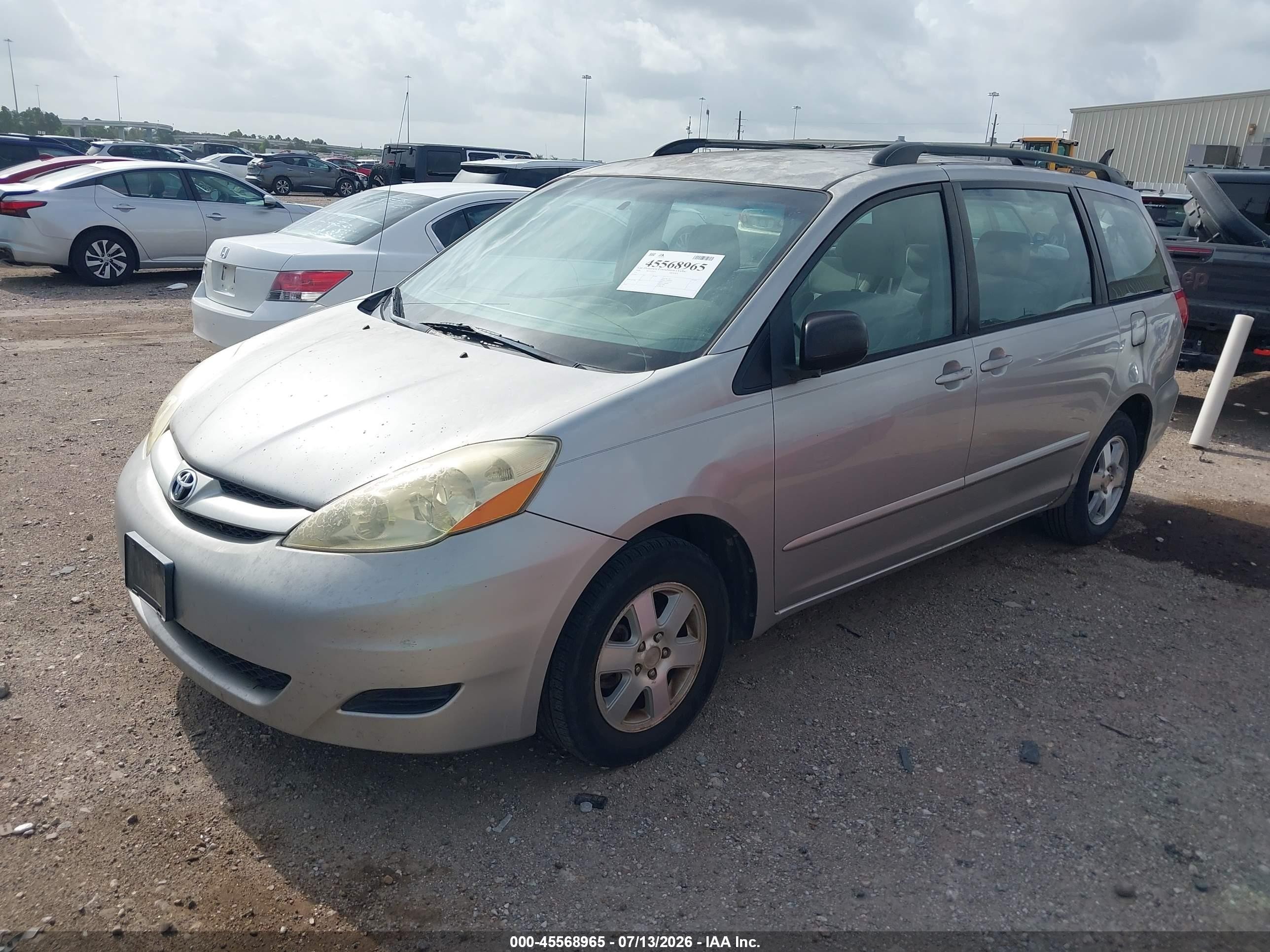 2006 Toyota Sienna Ce/le Silver vin: 5TDZA23C76S551182