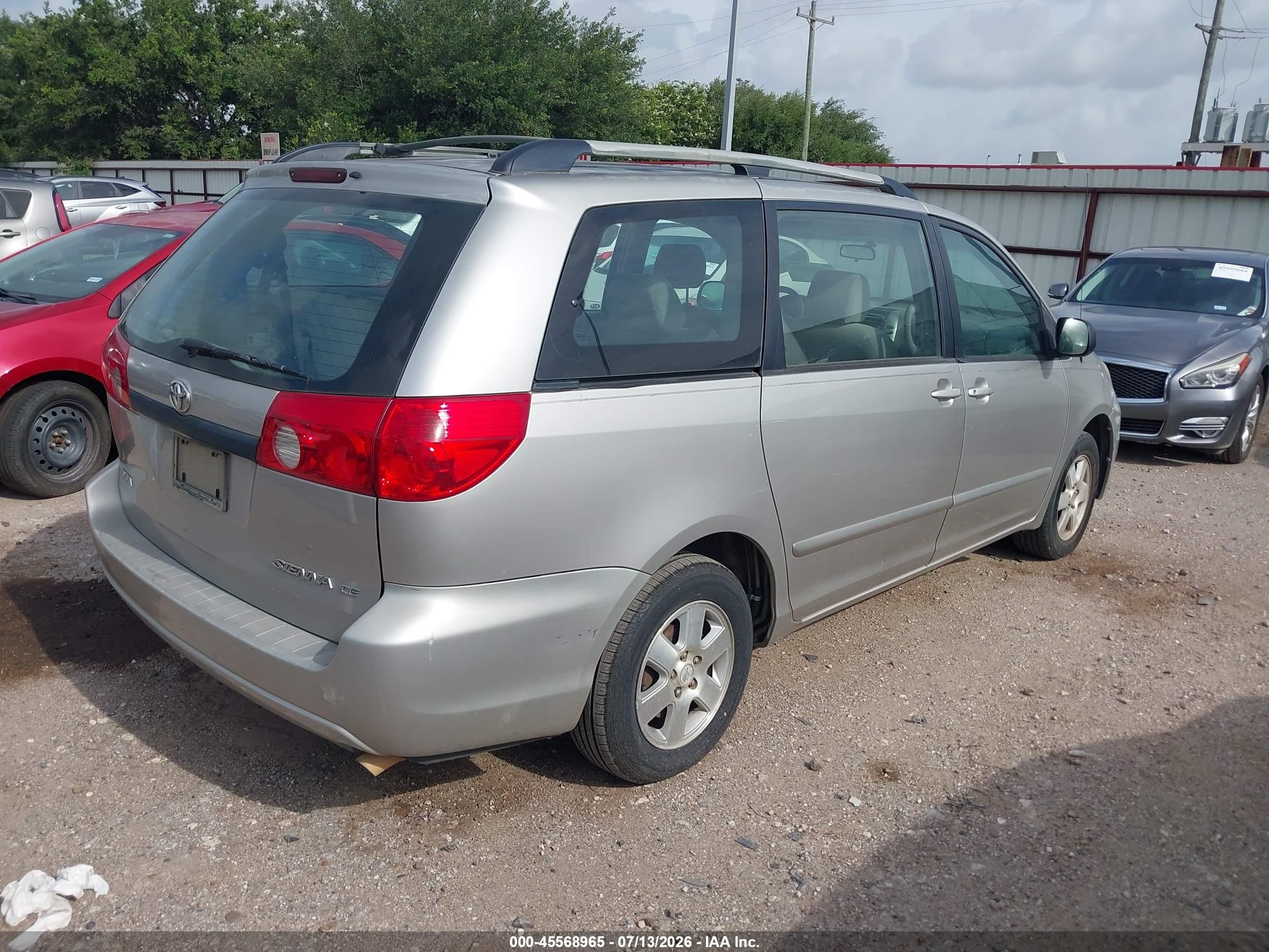 2006 Toyota Sienna Ce/le Silver vin: 5TDZA23C76S551182