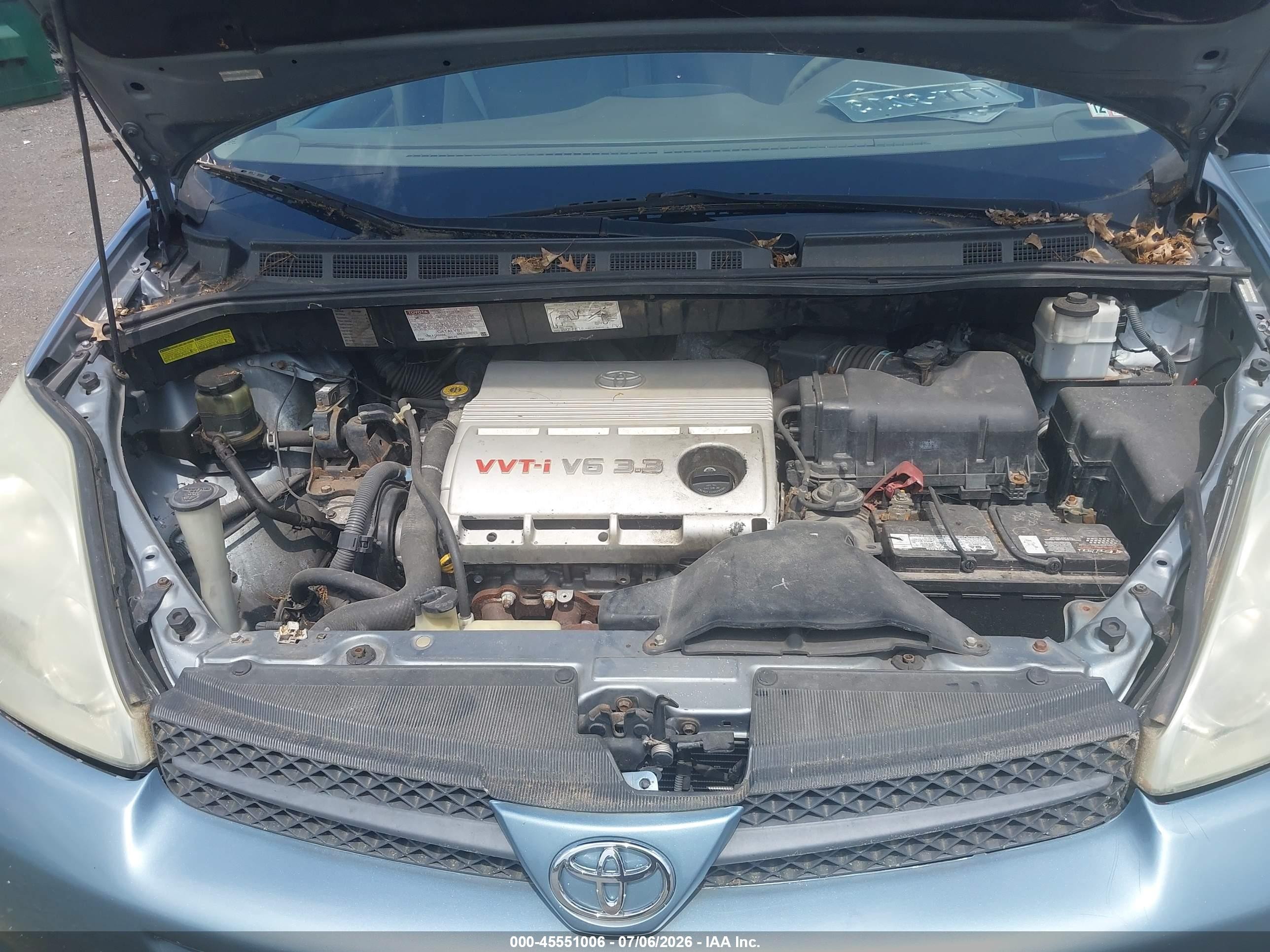2004 Toyota Sienna Le Blue vin: 5TDZA23C84S146946