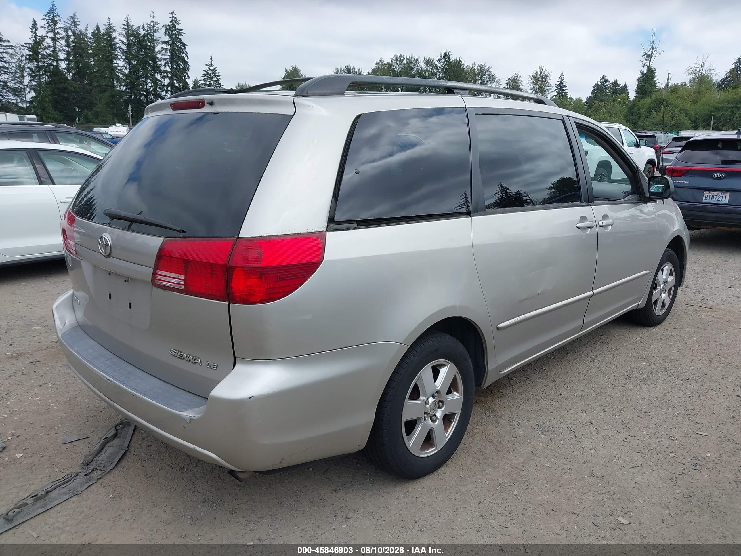 2005 Toyota Sienna Le Silver vin: 5TDZA23C85S264514