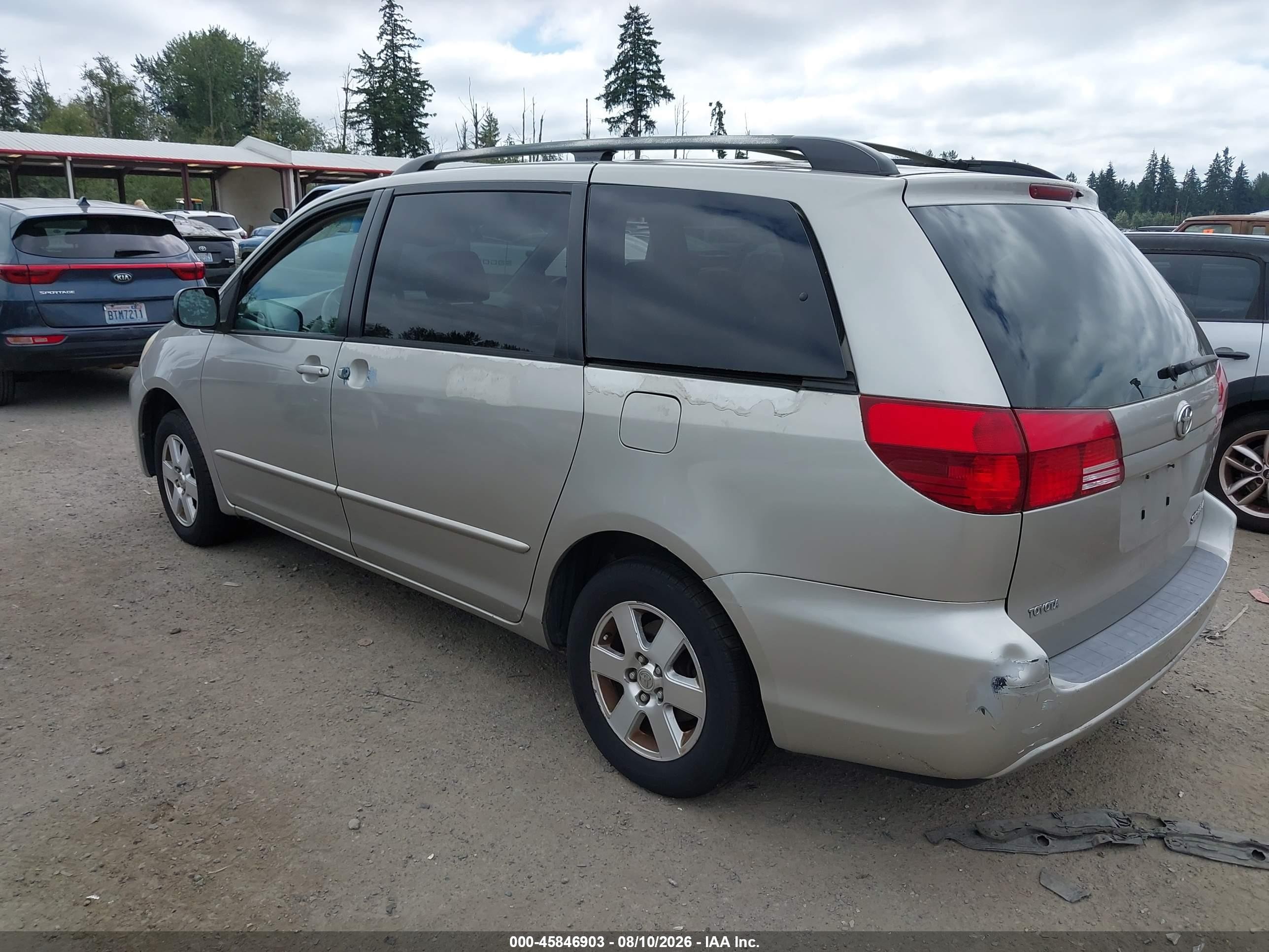 2005 Toyota Sienna Le Silver vin: 5TDZA23C85S264514