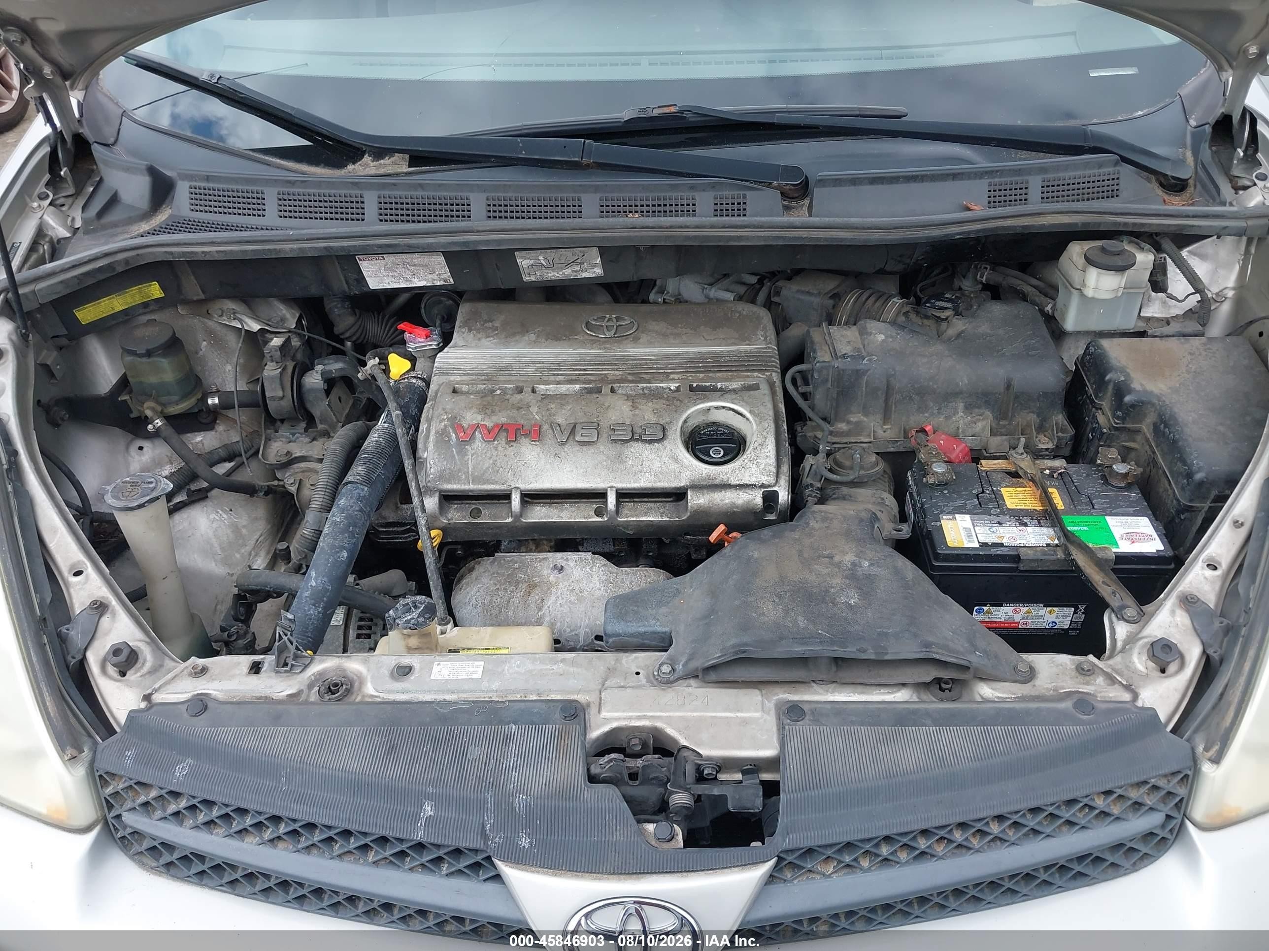 2005 Toyota Sienna Le Silver vin: 5TDZA23C85S264514