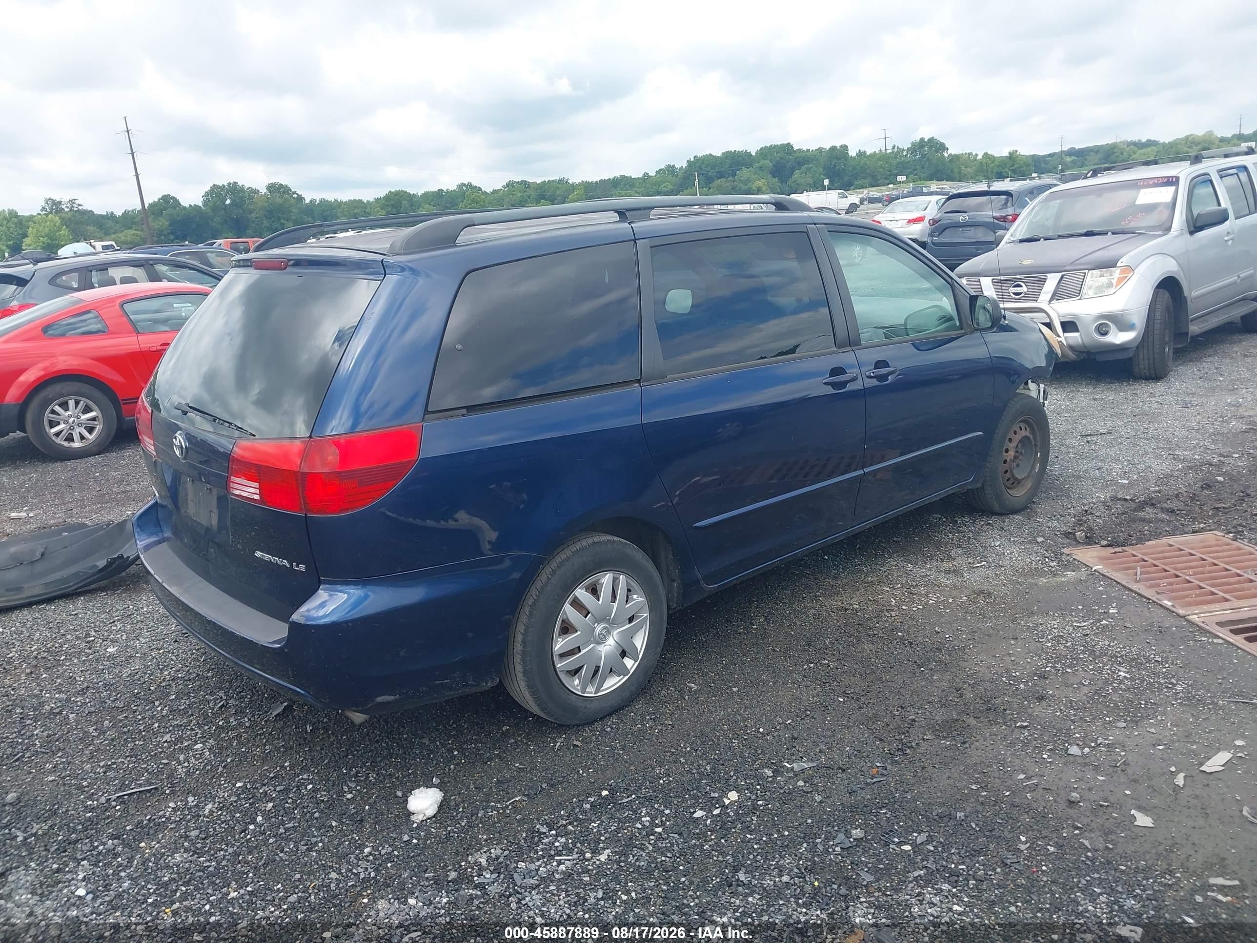 2005 Toyota Sienna Le Blue vin: 5TDZA23C85S370123
