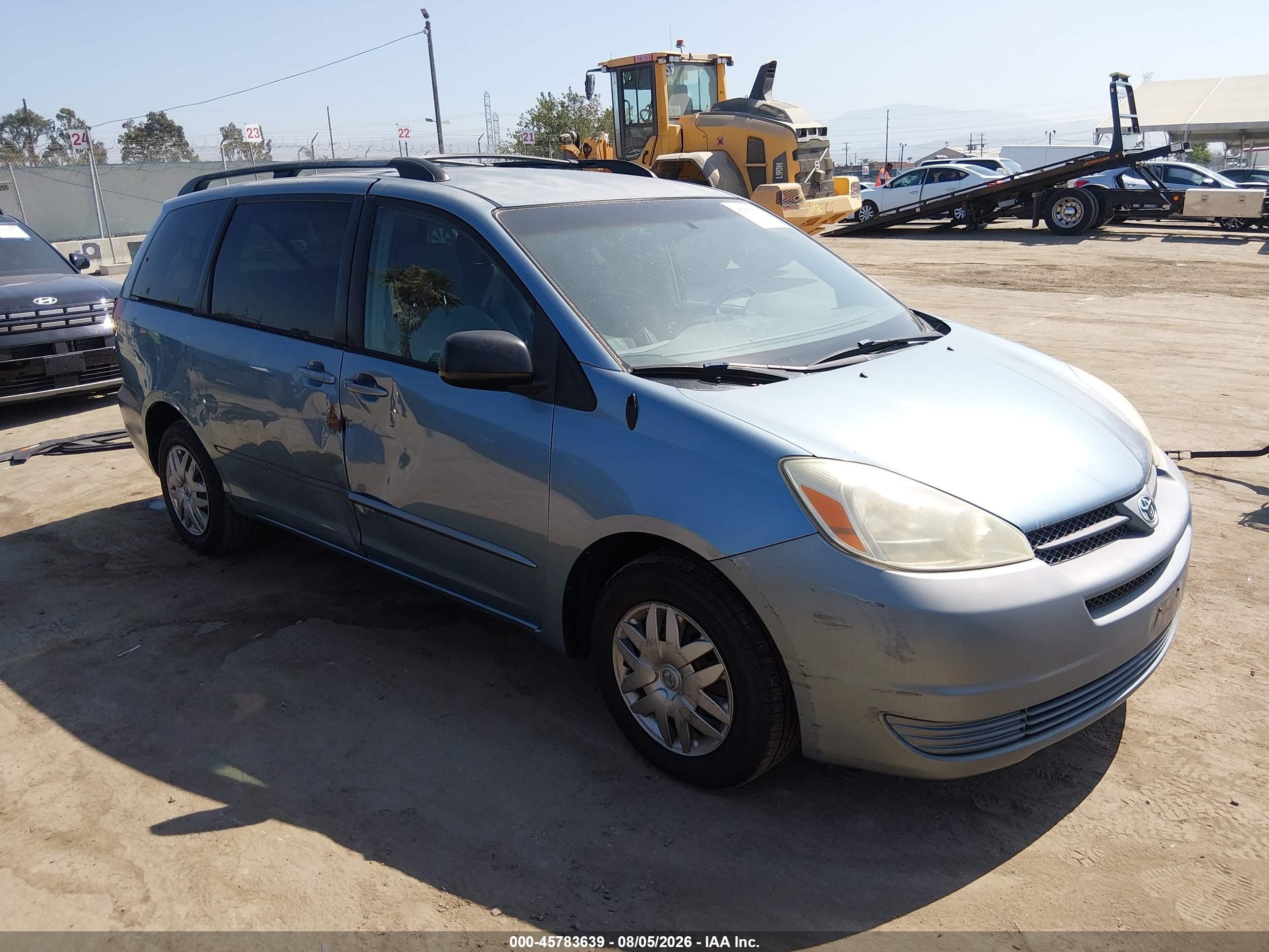 2005 Toyota Sienna Le Blue vin: 5TDZA23C85S379372