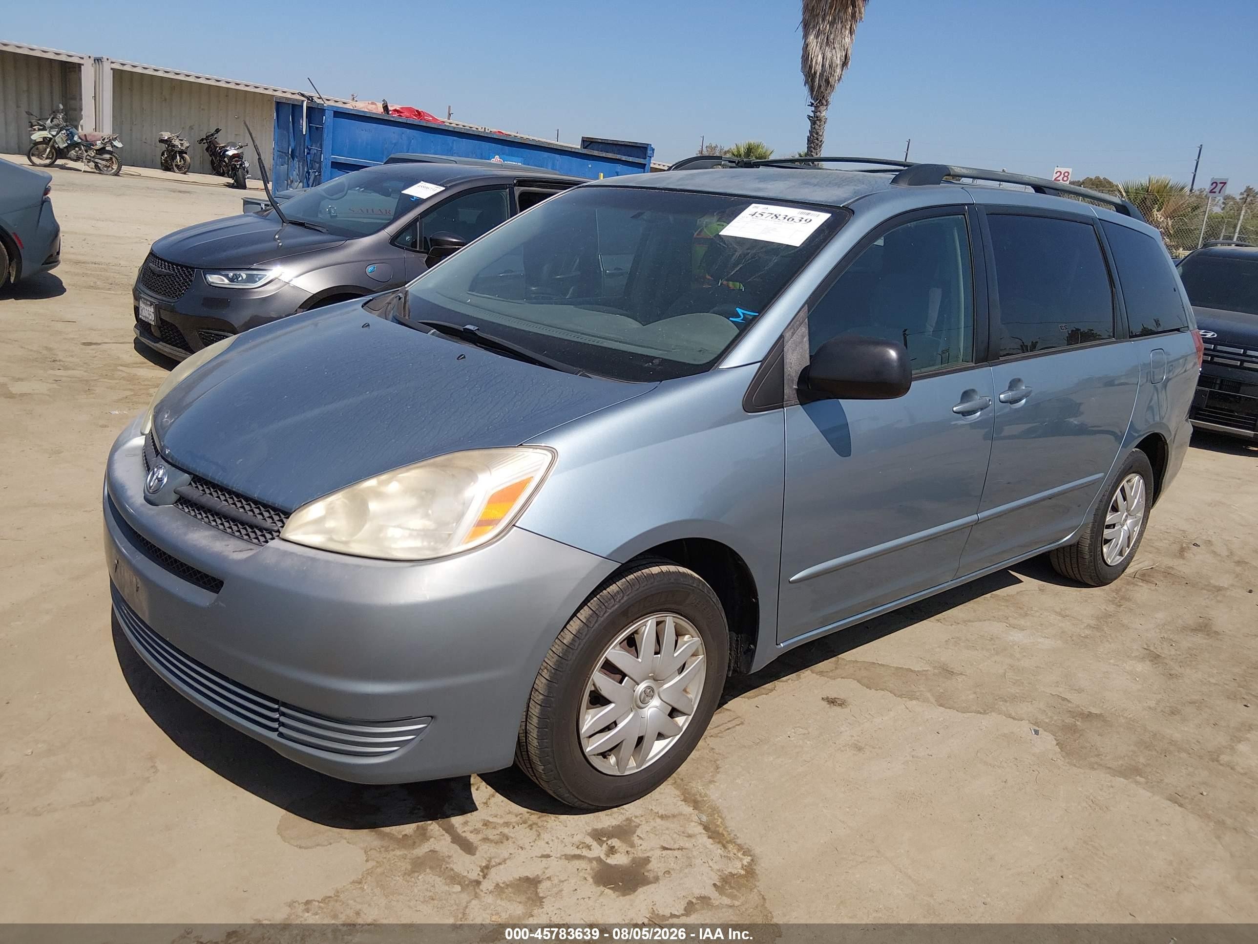 2005 Toyota Sienna Le Blue vin: 5TDZA23C85S379372